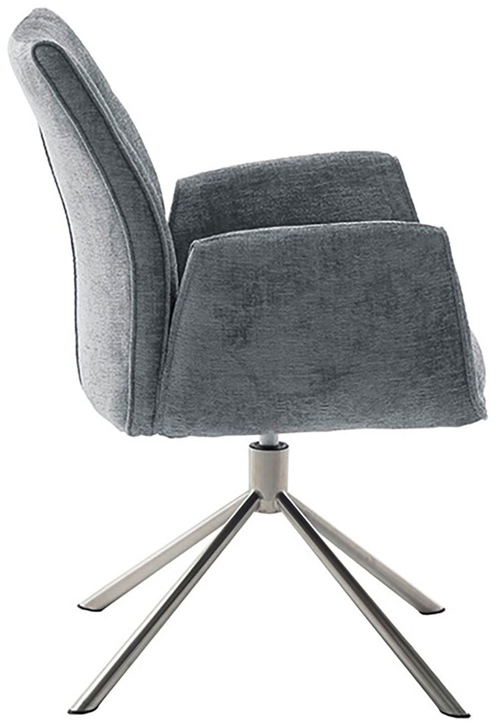 MCA furniture Esszimmerstuhl, Chenilleoptik, (2er-Set), drehbar 360°, Belastbarkeit 120 kg, Sitzhöhe ca. 50 cm