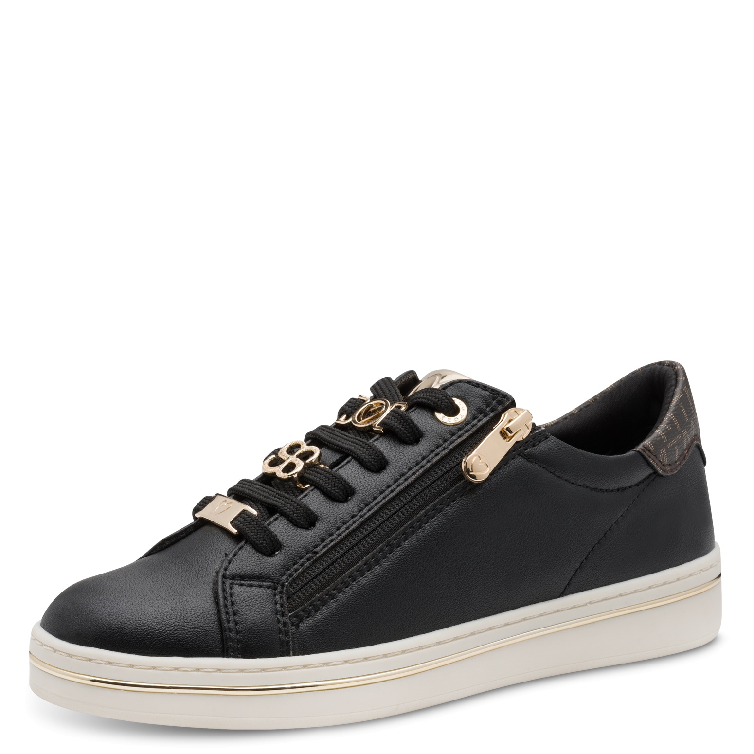 MARCO TOZZI Plateausneaker  , Freizeitschuh, Halbschuh, Schnürschuh mit Logoschriftzug