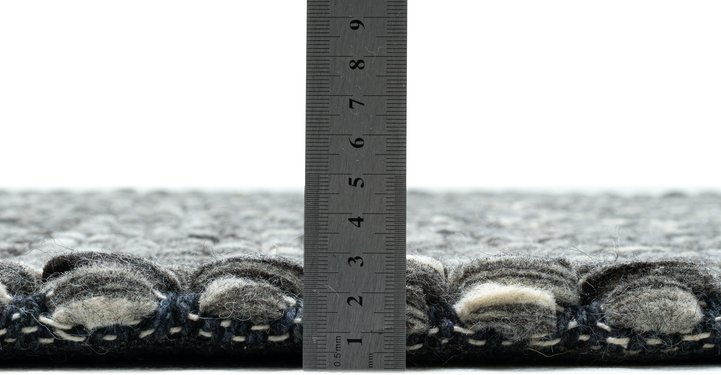 THEKO Wollteppich »Arlberg«, rechteckig, 23 mm Höhe, reine Wolle, Strickoptik, ideal im Wohnzimmer & Schlafzimmer