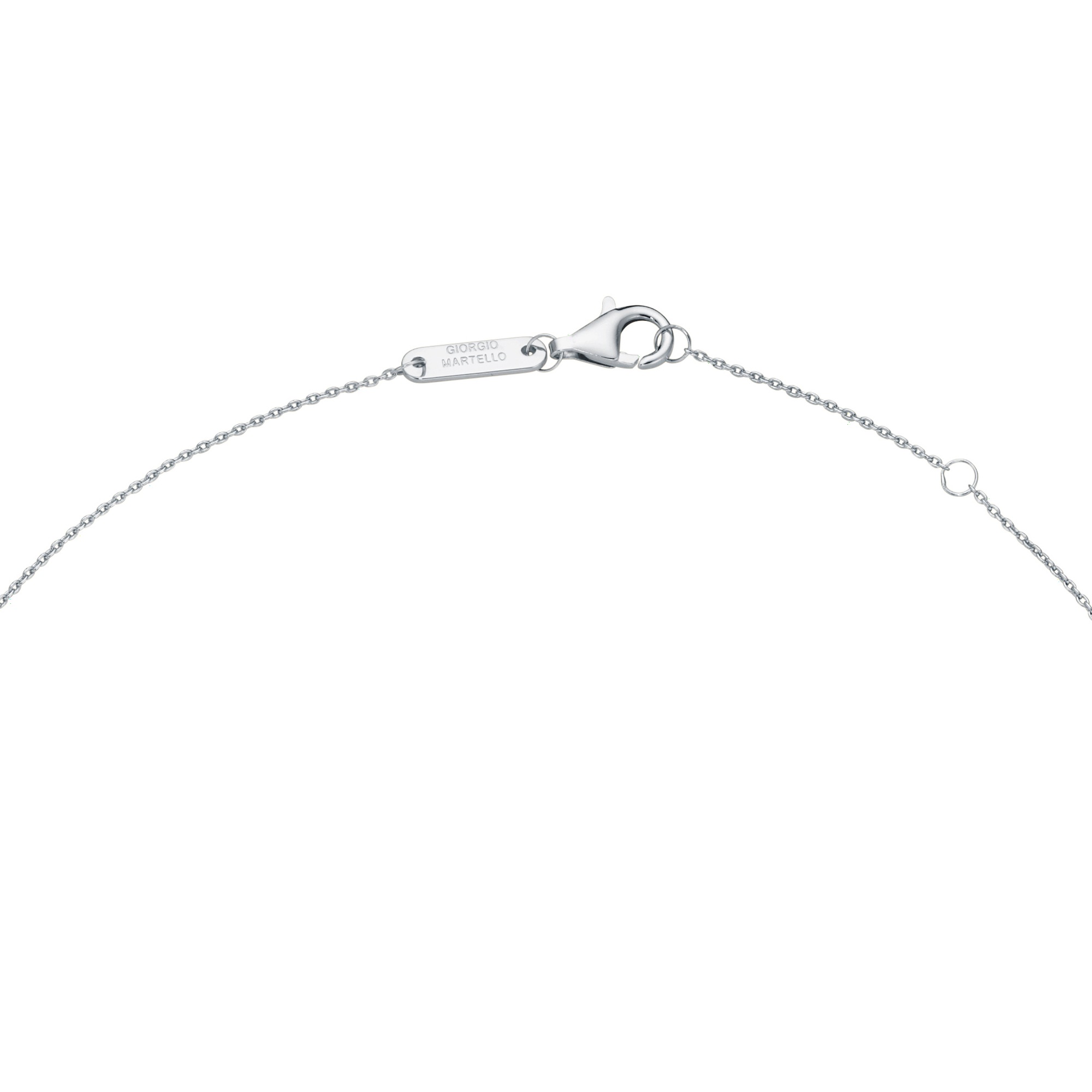 GIORGIO MARTELLO MILANO Collier »Collier zwei Herzen, mit weißen Zirkonia, Silber 925«