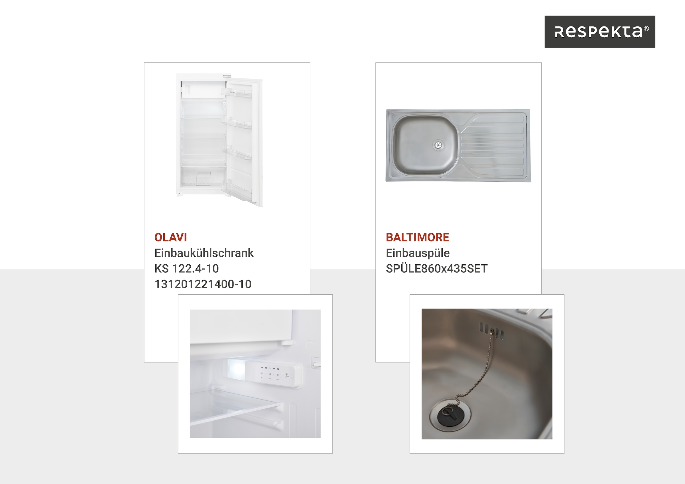 RESPEKTA Küchenzeile »Gabriel«, Breite 320/150 cm mit Soft-Close