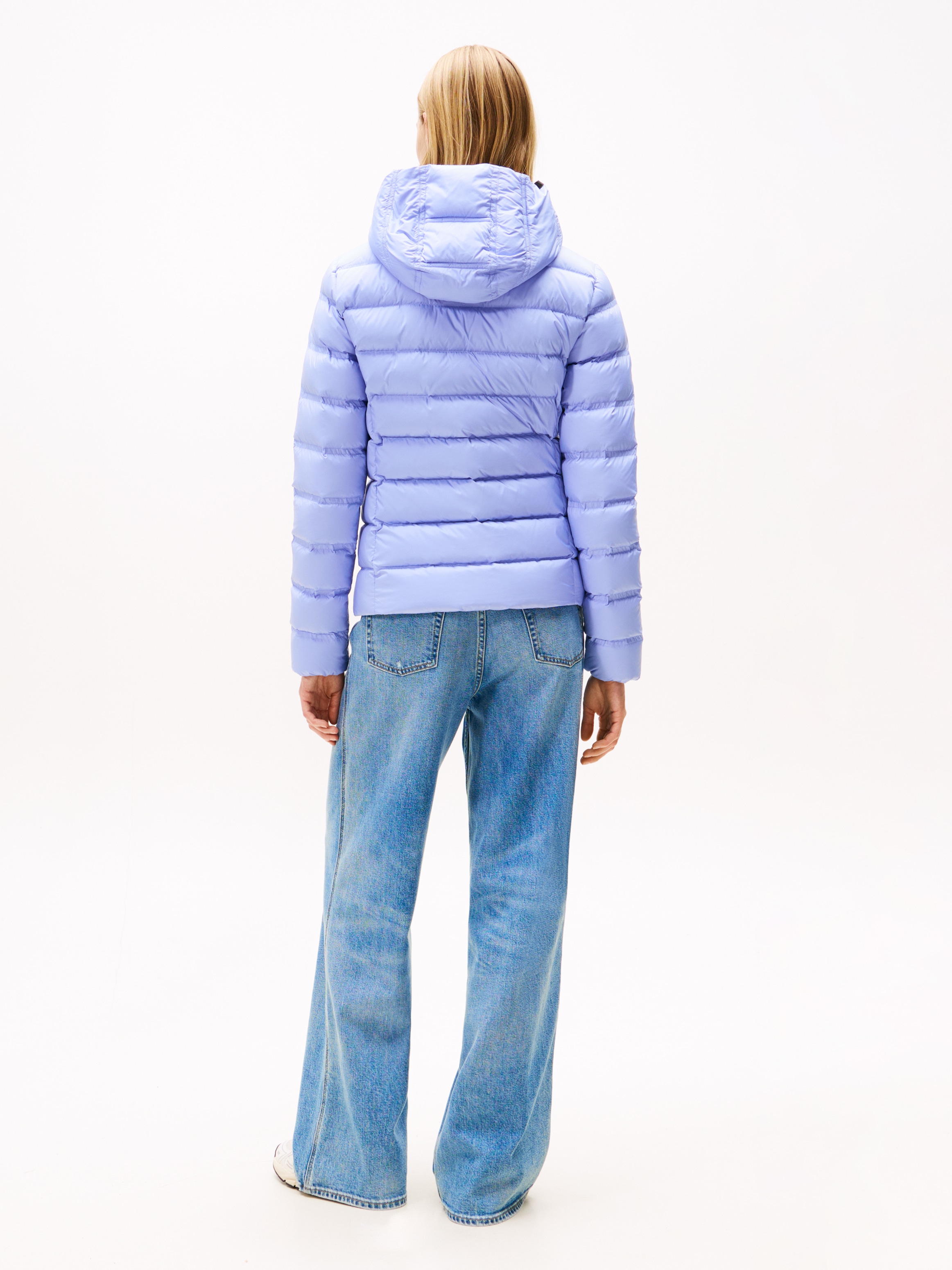 Tommy Jeans Steppjacke »TJW SLIM HOOD PRNT DOWN JCKT EXT«, mit Kapuze