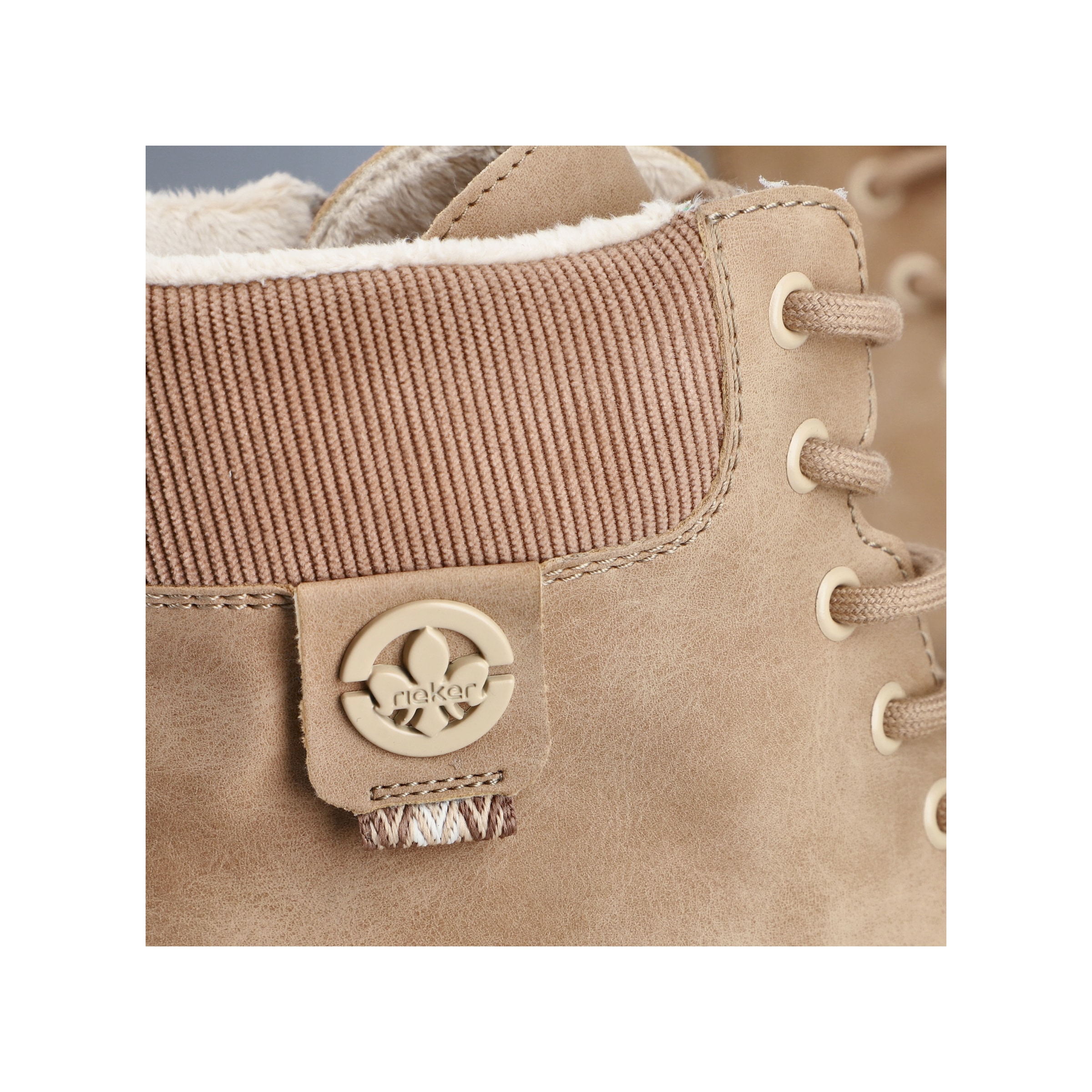 Rieker Schnürboots  Schnürstiefelette, Winterboots mit gepolstertem Schaftrand