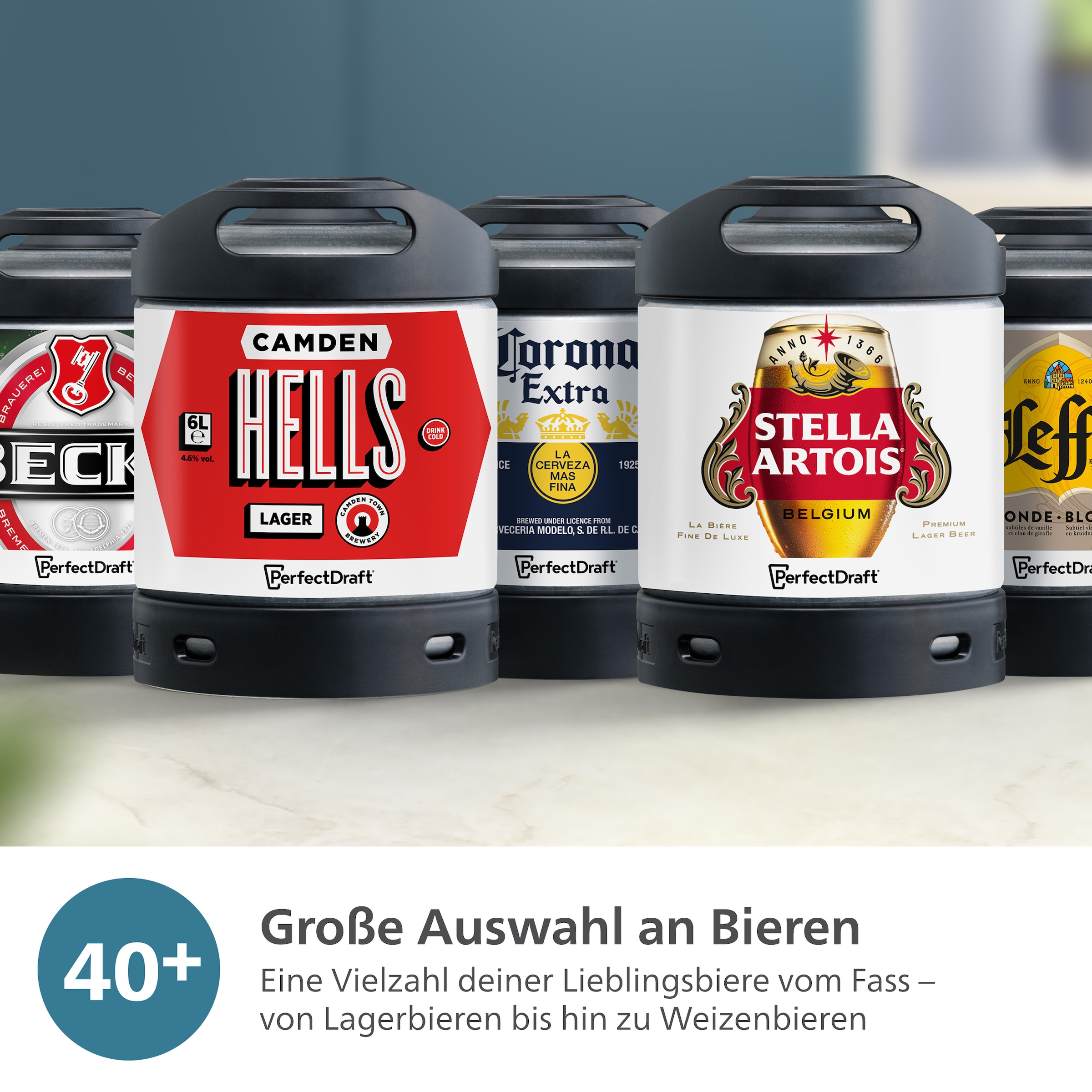 Philips Bierzapfanlage »Perfect Draft 7000 Series HD3770/90«, mit Temperatureinstellungen von 0-12°C und LED-Display; Schwarz