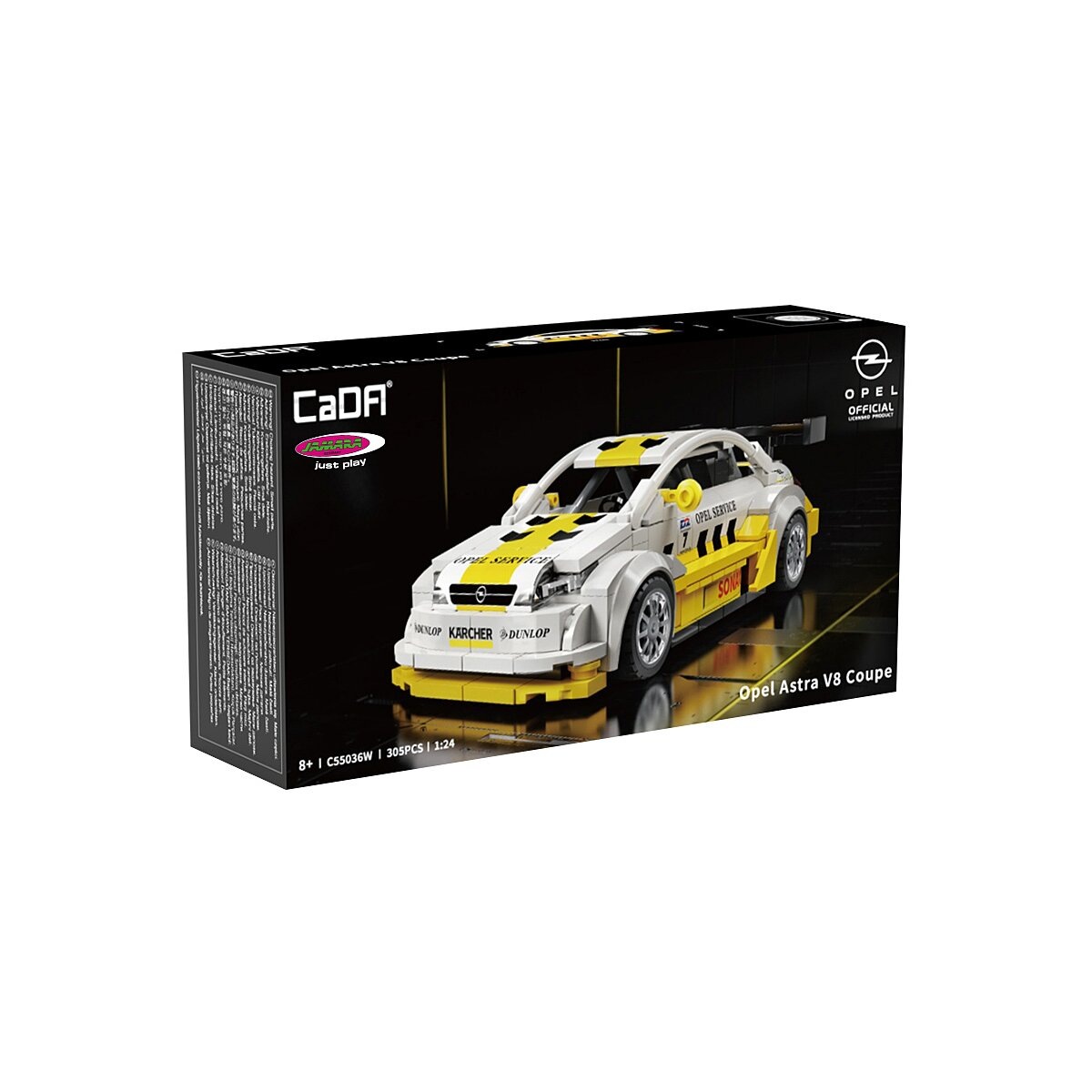 Jamara Konstruktions-Spielset »CaDA, Brick, Opel Astra V8 Coupe weiß (402922)« im Maßstab 1:24