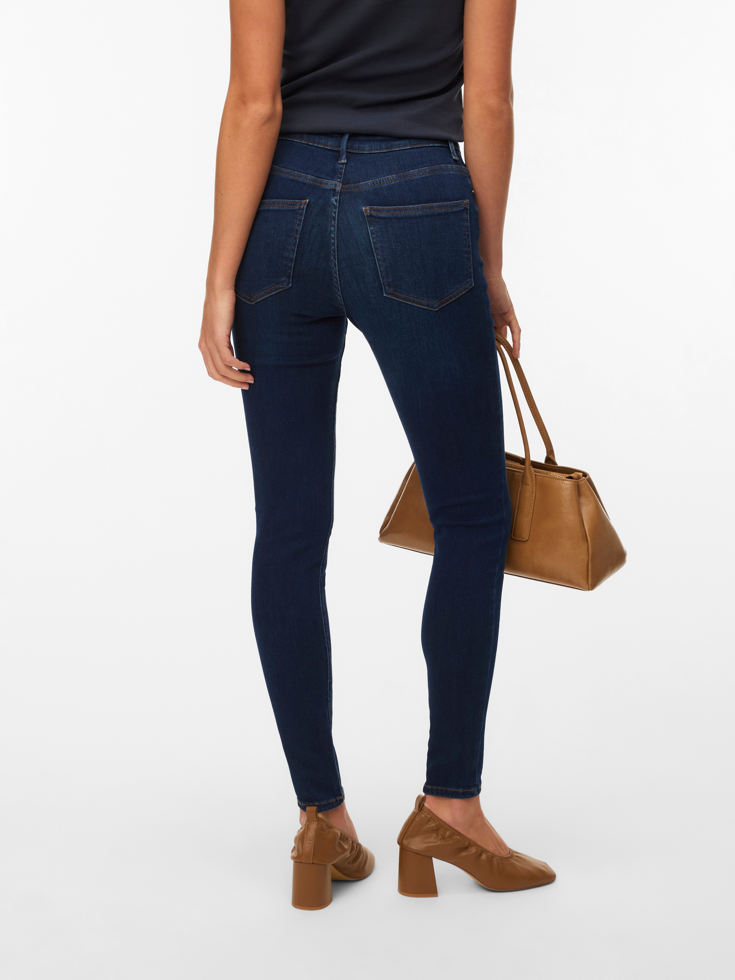 Vero Moda Skinny-fit-Jeans »VMPOLLY MR SKINNY JEANS RA3051 NOOS« Baumwollmischung, skinny fit