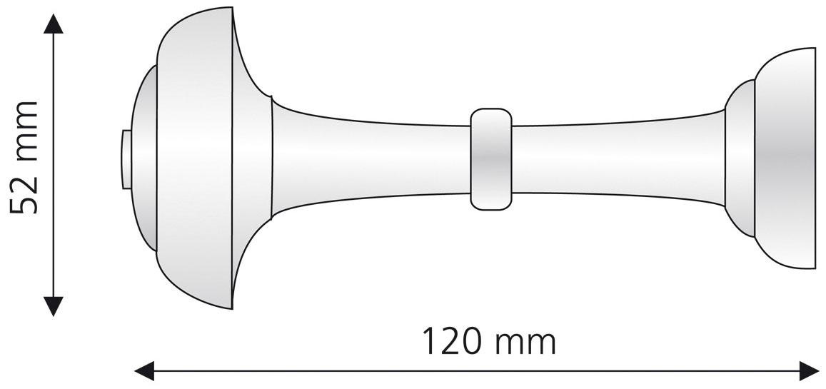 Liedeco Raffhalter Schalhalter 12 cm