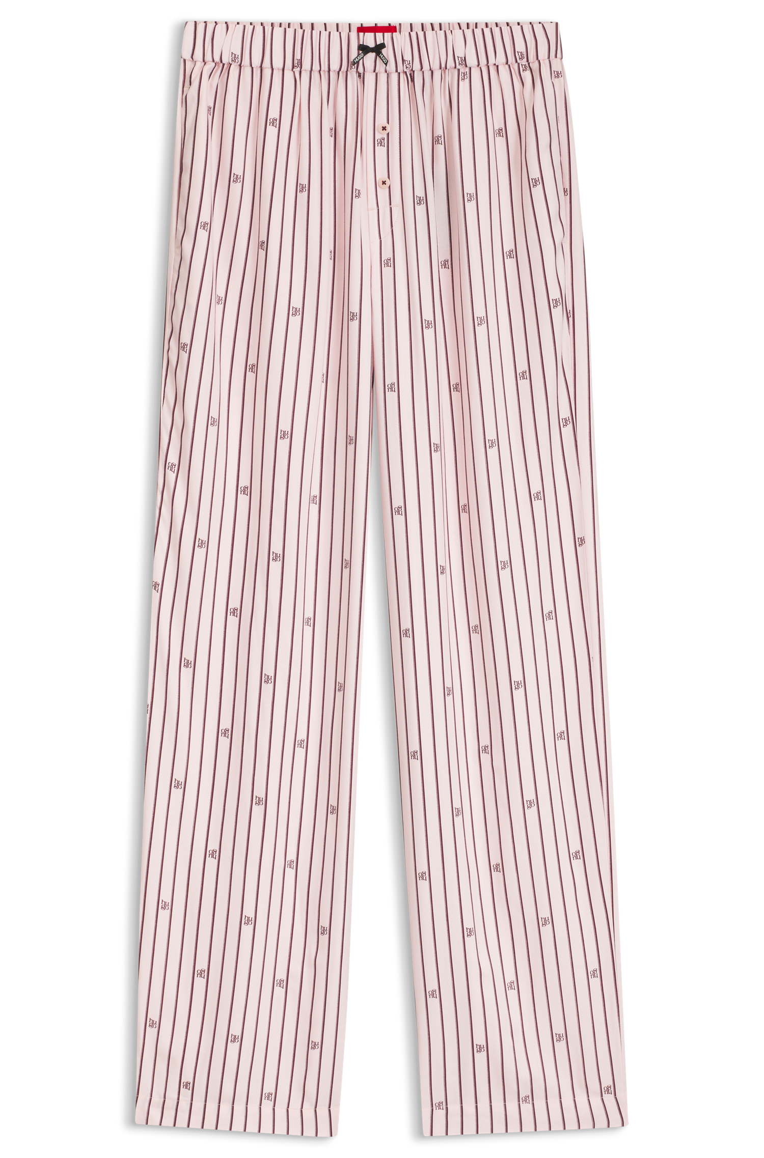 HUGO Underwear Pyjamahose »SARTORIAL«  mit Streifen und gestapelten Logos, elastischer Bund