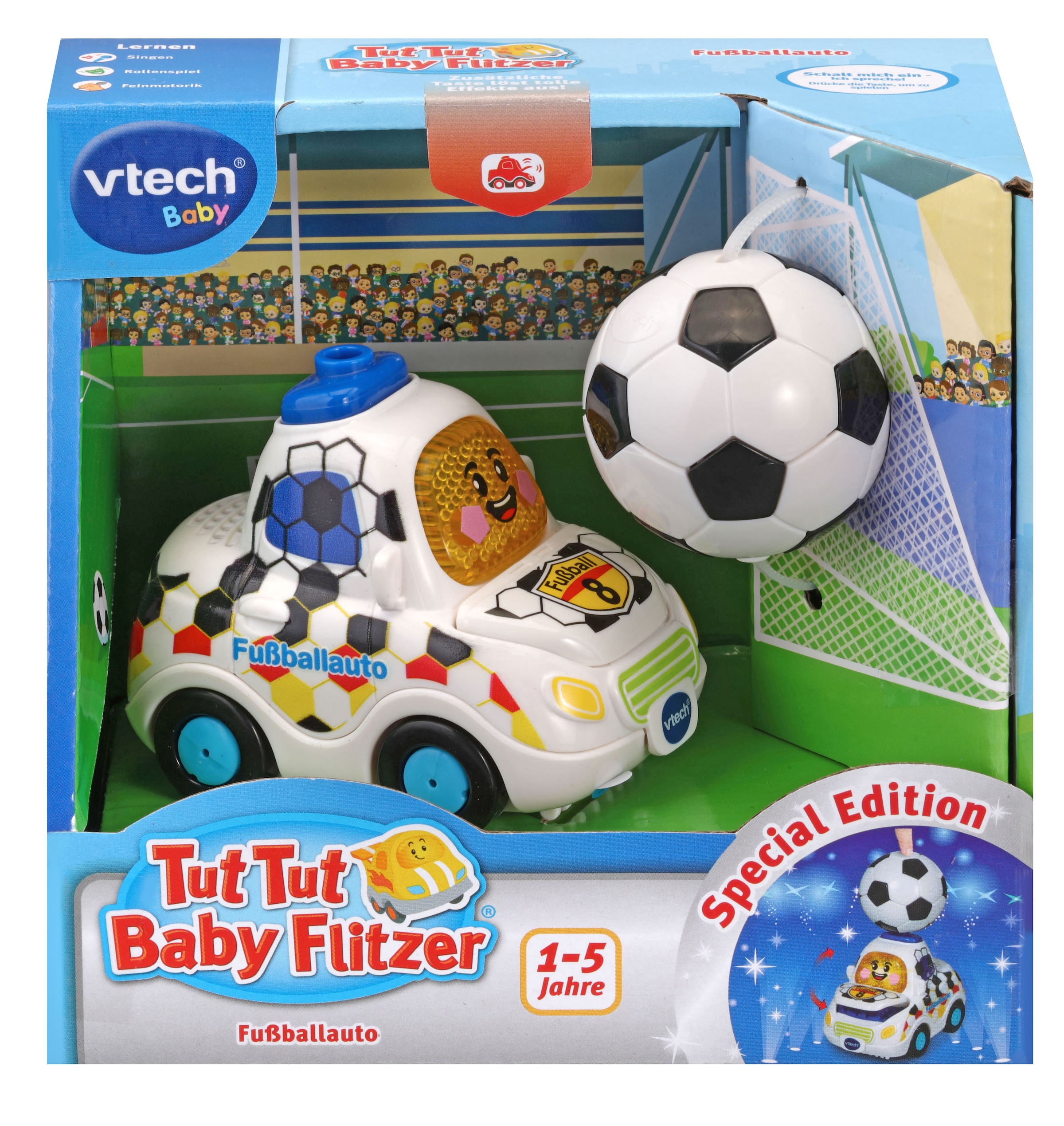 Vtech® Spielzeug-Auto »Tut Tut Baby Flitzer - Special Edition Fußballauto« mit Licht und Sound