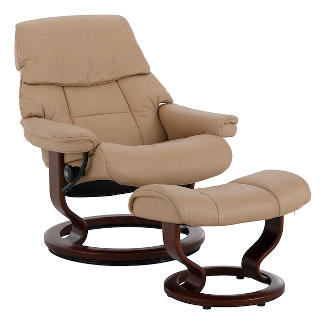 Stressless® Relaxsessel »Ruby«, (Set, Relaxsessel mit Hocker), mit Classic  Base, Größe L, Gestell Eiche, Wenge, Braun & Schwarz OTTO Online Shop