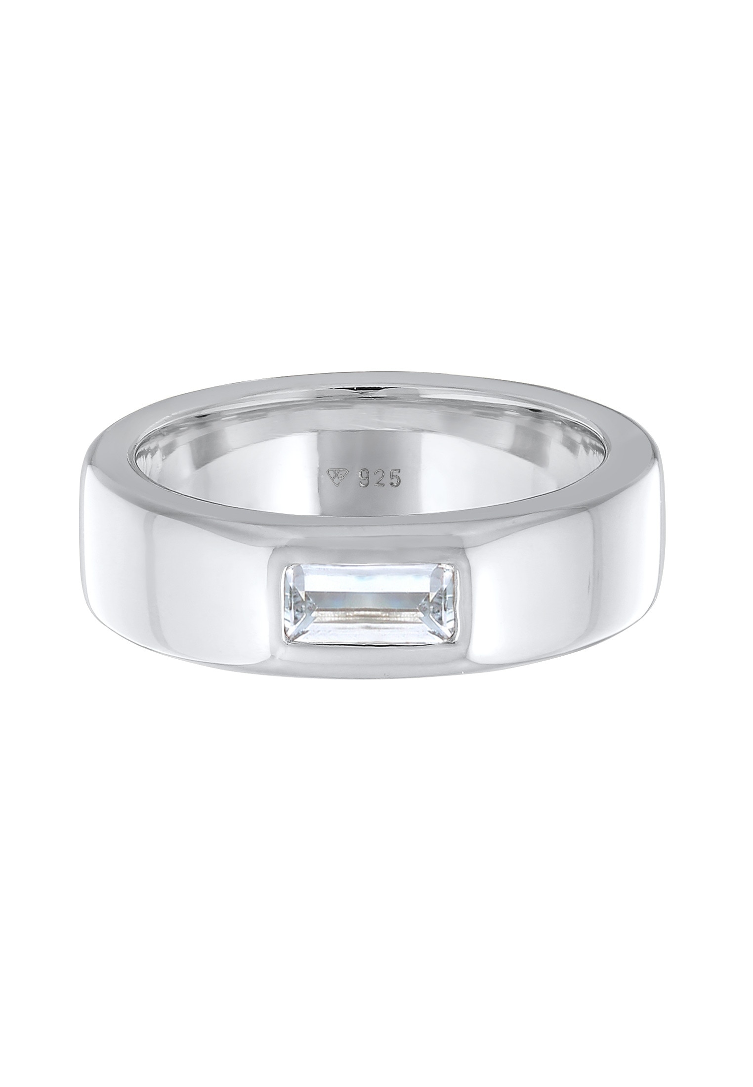 Elli Premium Silberring »Ring Bandring Topas Elegant 925 Silber rhodiniert«