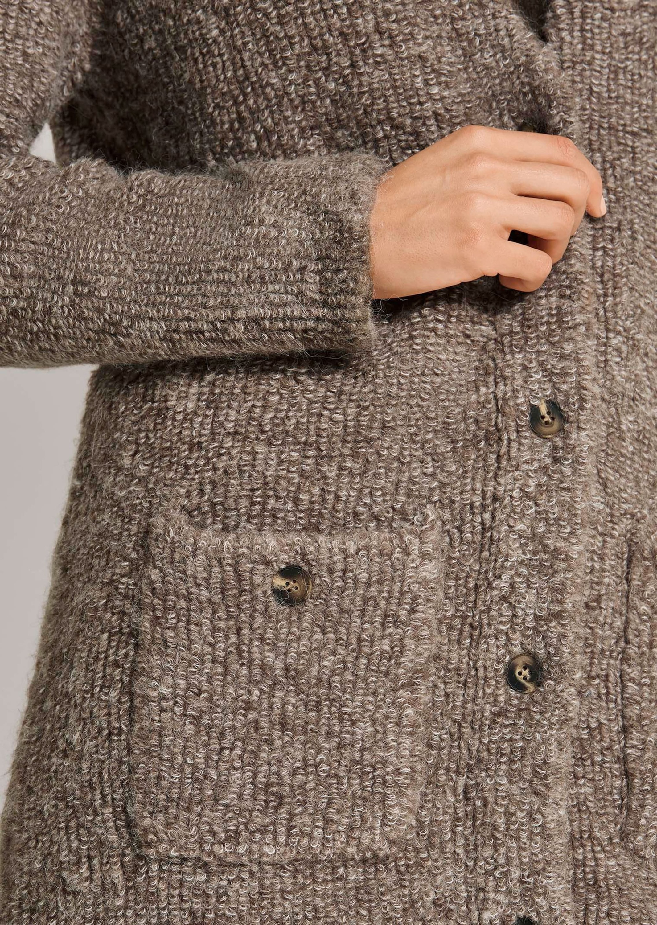 MADELEINE Strickjacke »Strickjacke Strickmantel mit Alpaka«