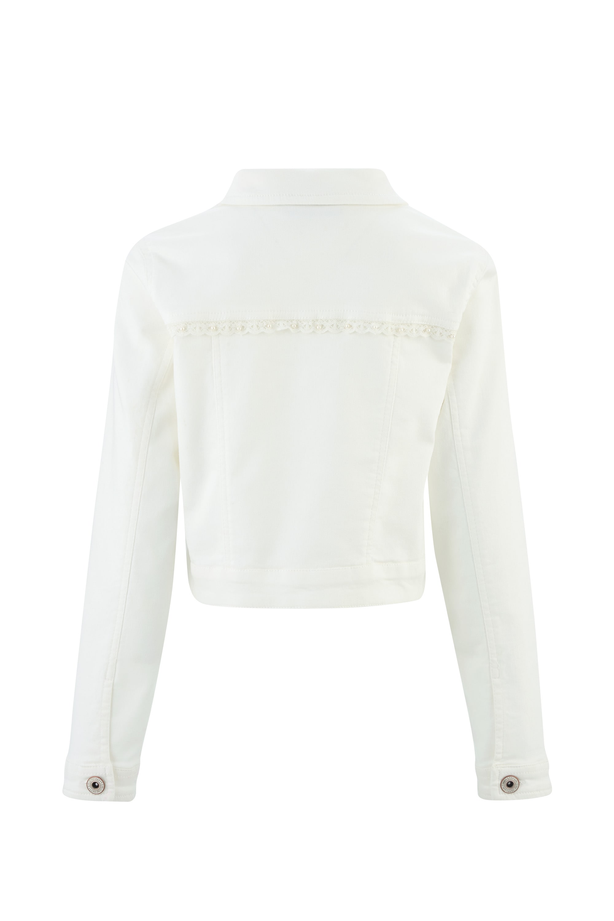 happy girls Jeansjacke ohne Kapuze mit tollem Spitzendetail
