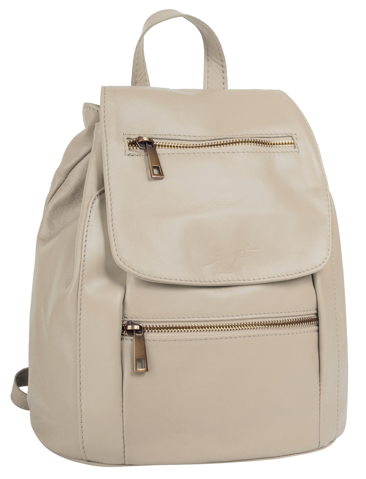 Samantha Look Cityrucksack, echt Leder, Made in Italy