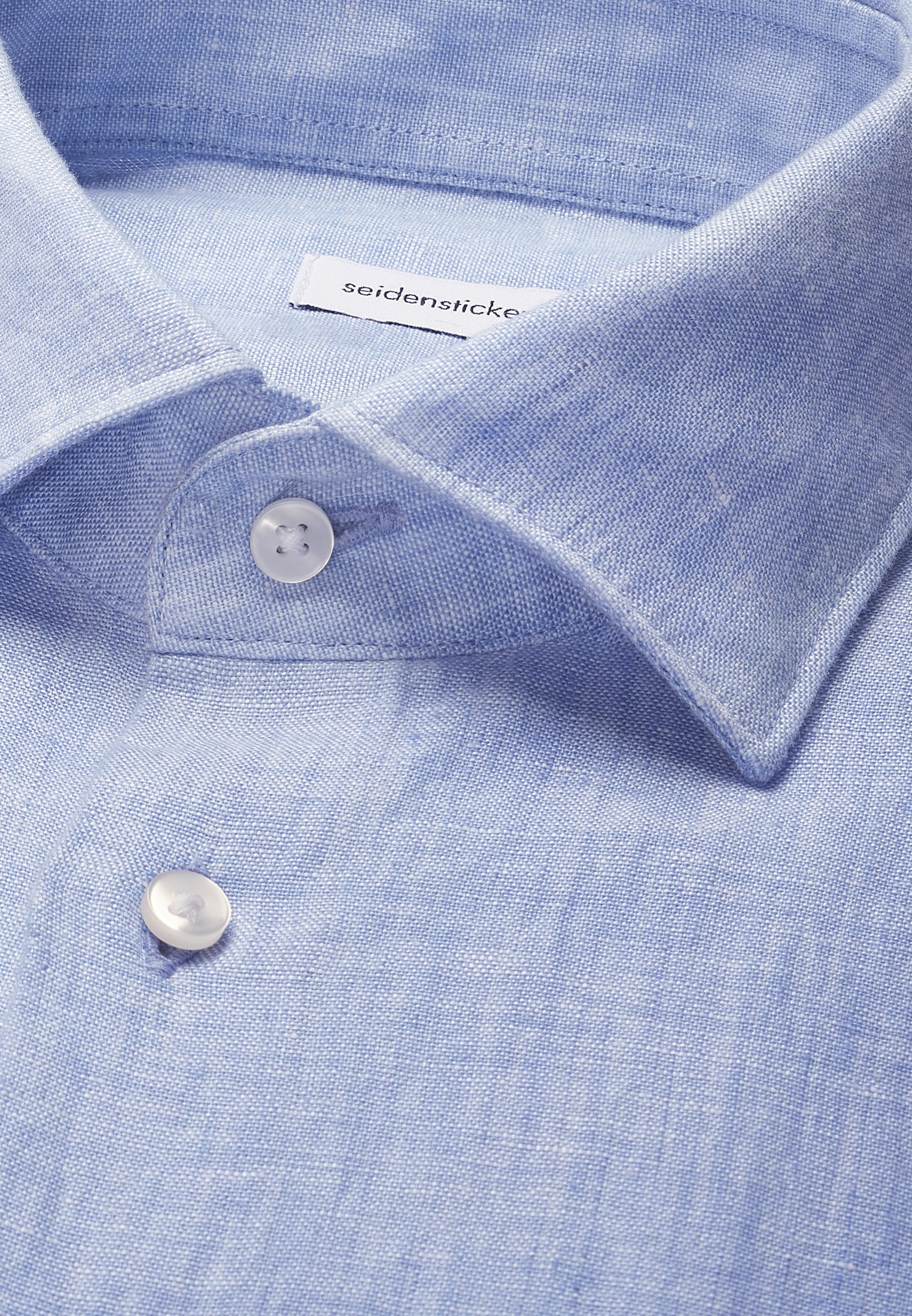 seidensticker Leinenhemd »Schwarze Rose« Slim 1/1 Kentkragen Uni