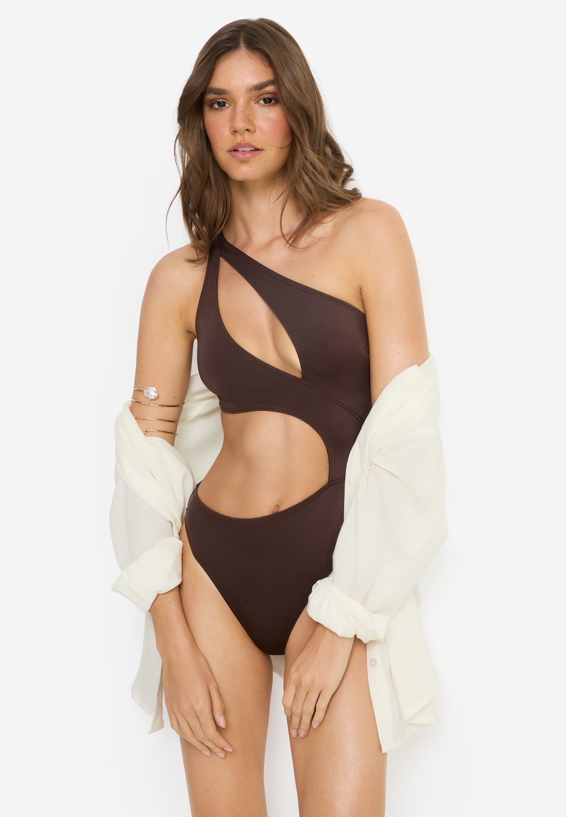 LSCN by LASCANA Monokini »Sunny« in trendiger Glanzware