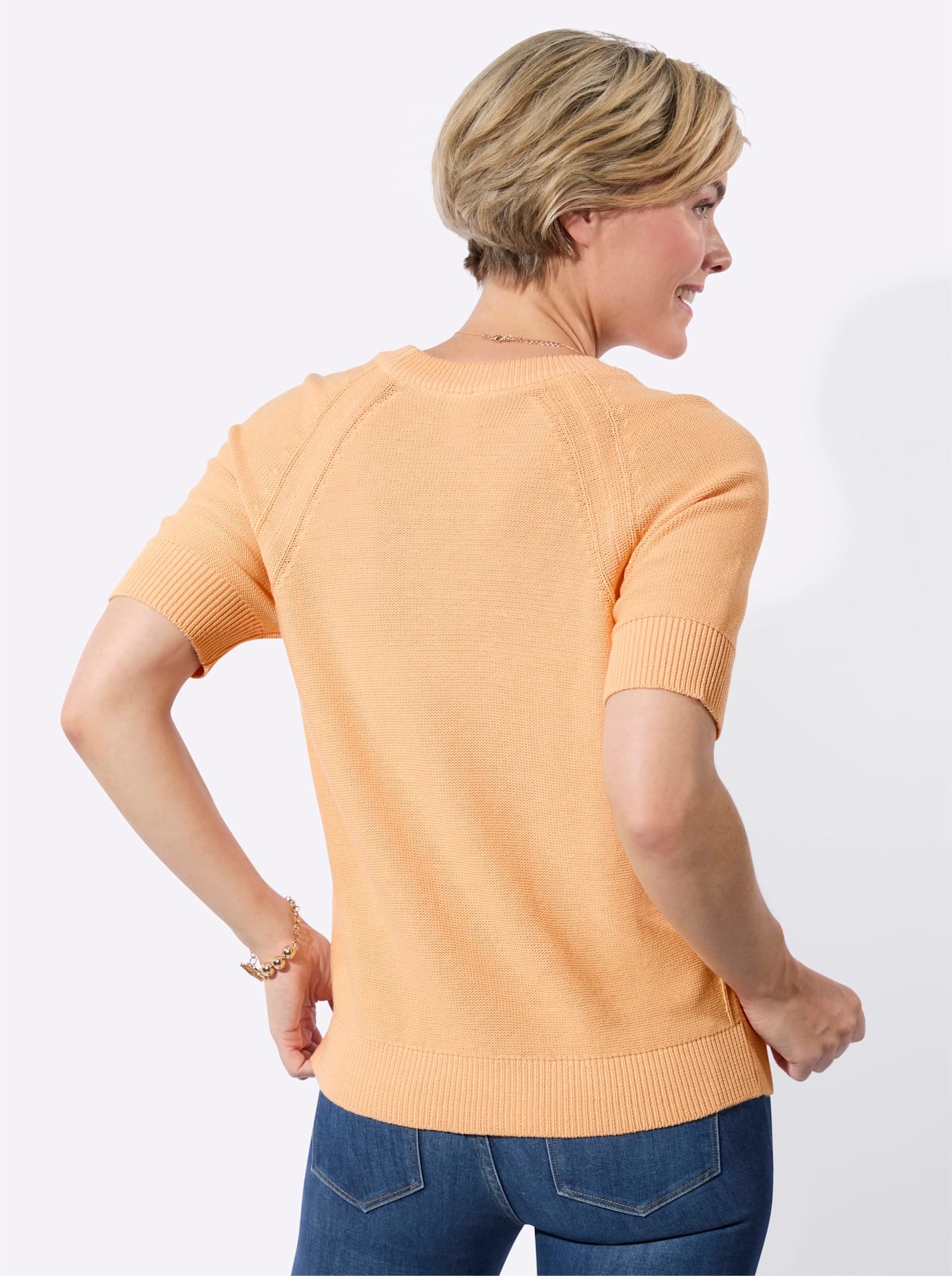 Classic Basics Rundhalspullover »Kurzarm-Pullover«