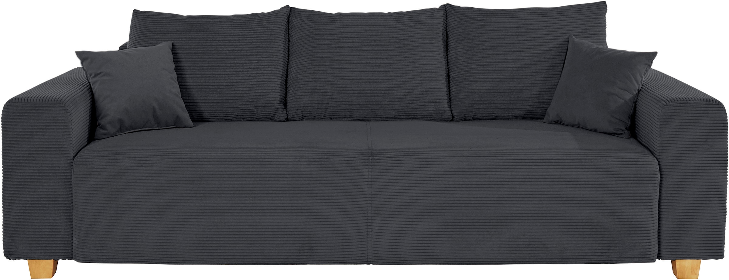 COLLECTION AB Schlafsofa Yves, mit Bettkasten, Bettfunktion und 2 Zierkissen