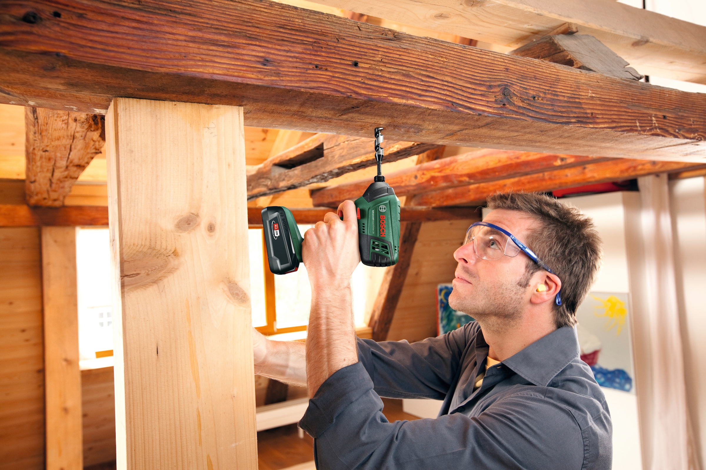 Bosch Home & Garden Akku-Schlagbohrschrauber »AdvancedImpactDrive 18« Set,  inkl. Akku und Ladegerät