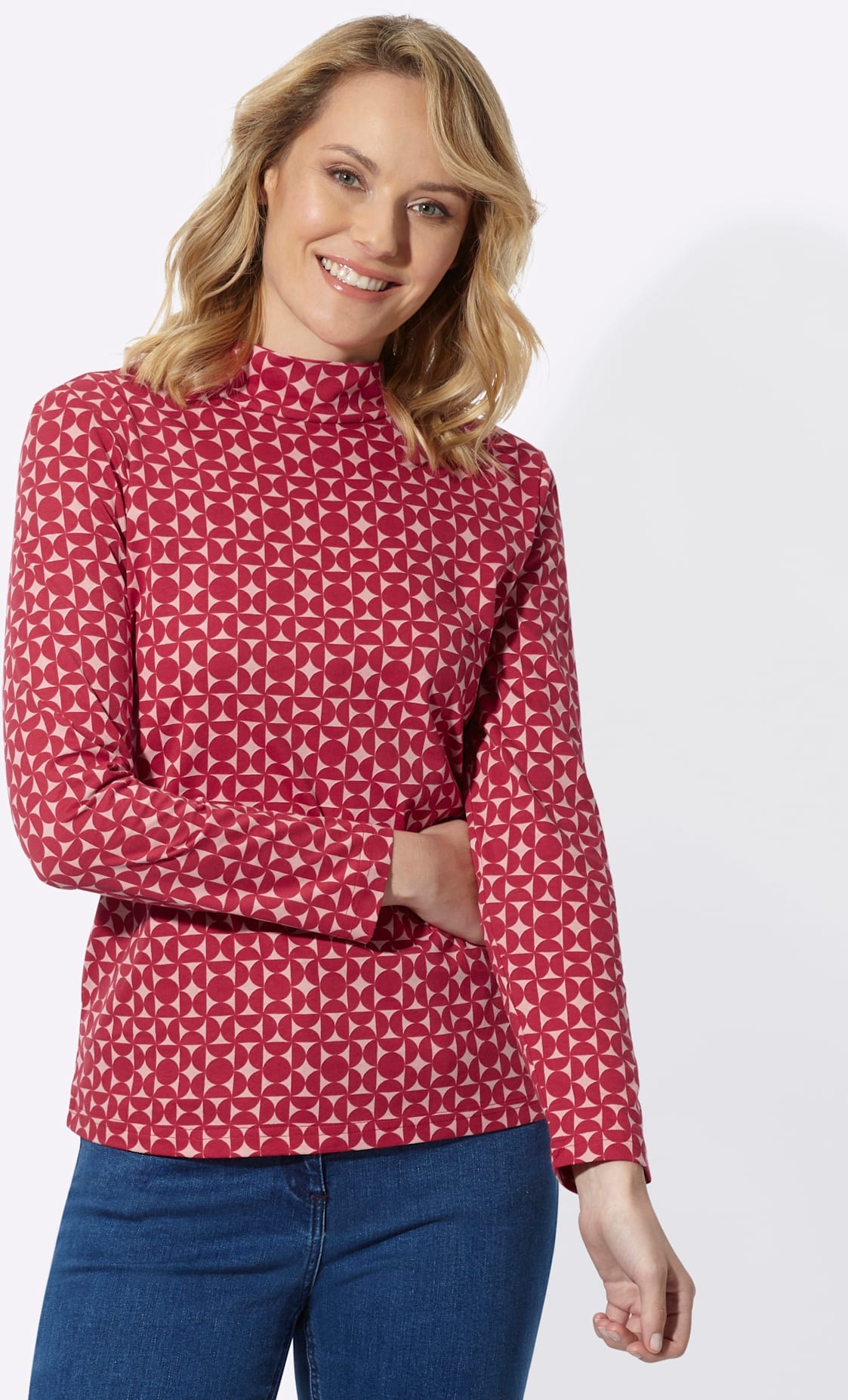 Classic Basics Stehkragenshirt »Langarm-Shirt« 1