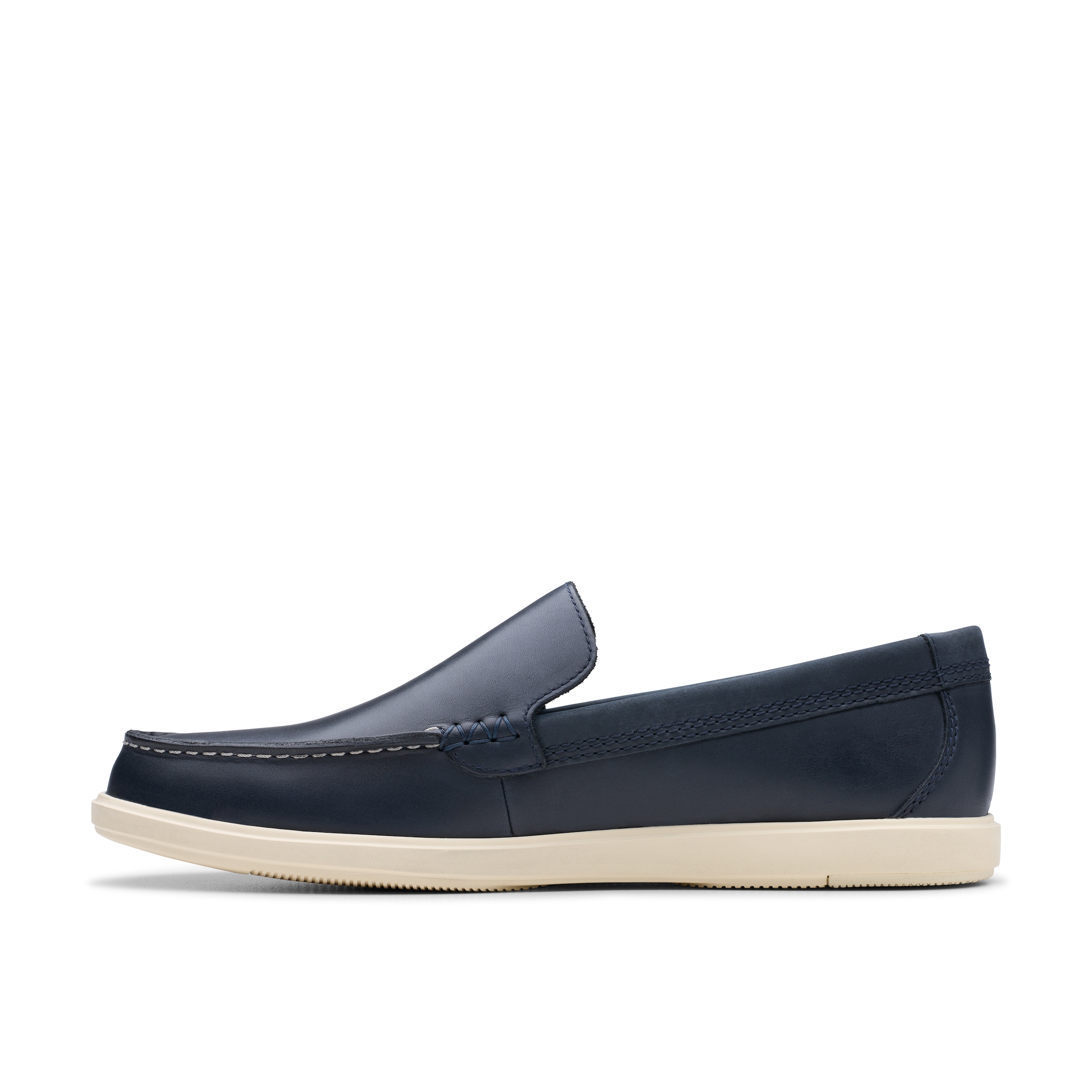 Clarks Bootsschuh »Bratton Loafer«, Bootsschuh, Mokassin, Slip-On Sneaker mit Ziernaht