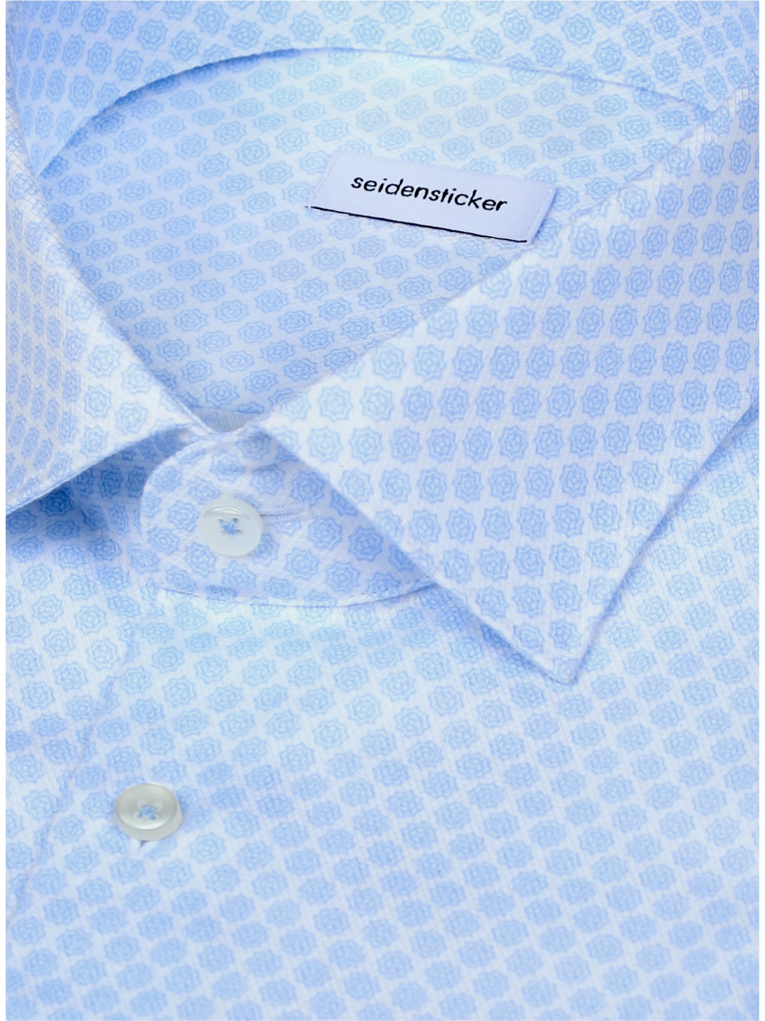 seidensticker Businesshemd »Schwarze Rose« Regular 1/1 Extra lang Kentkragen Druck