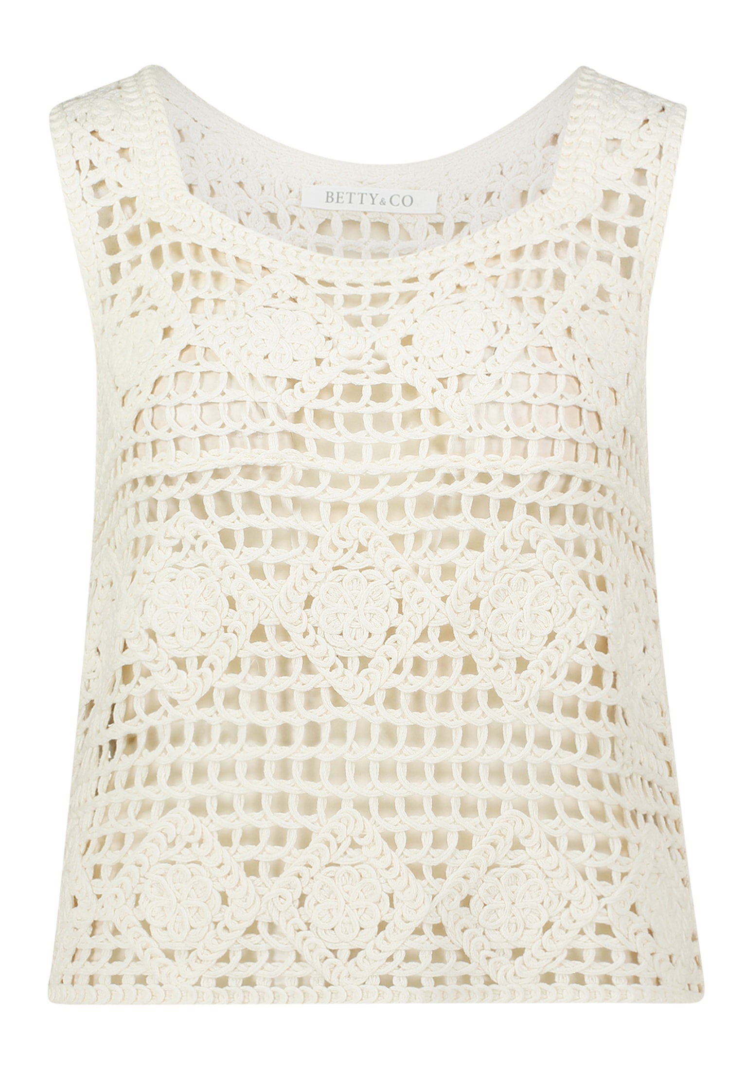 Betty&Co Stricktop »Strick-Top mit Lochmuster«