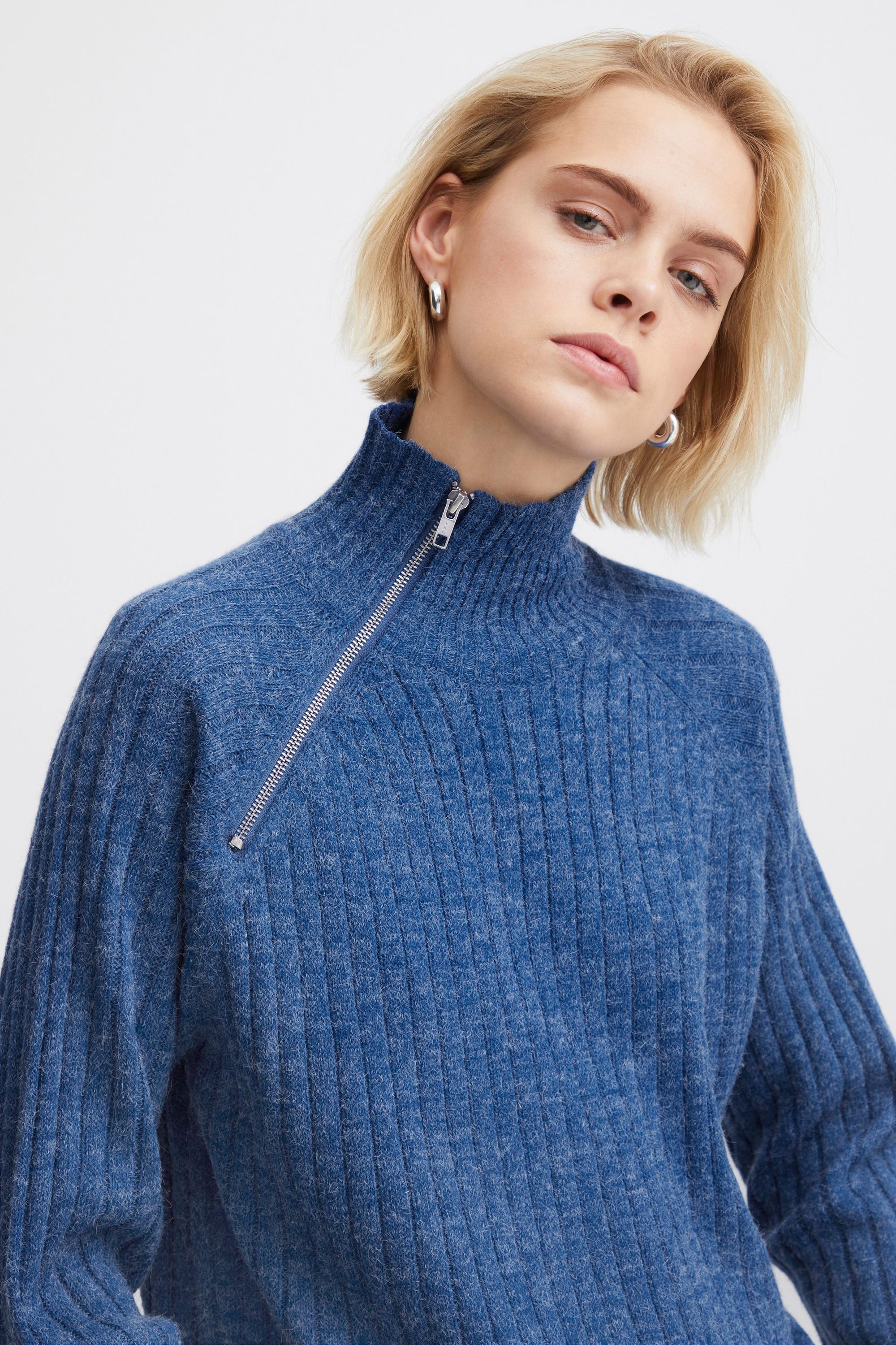 Ichi Strickfleece-Pullover »Strickpullover IHNovo«