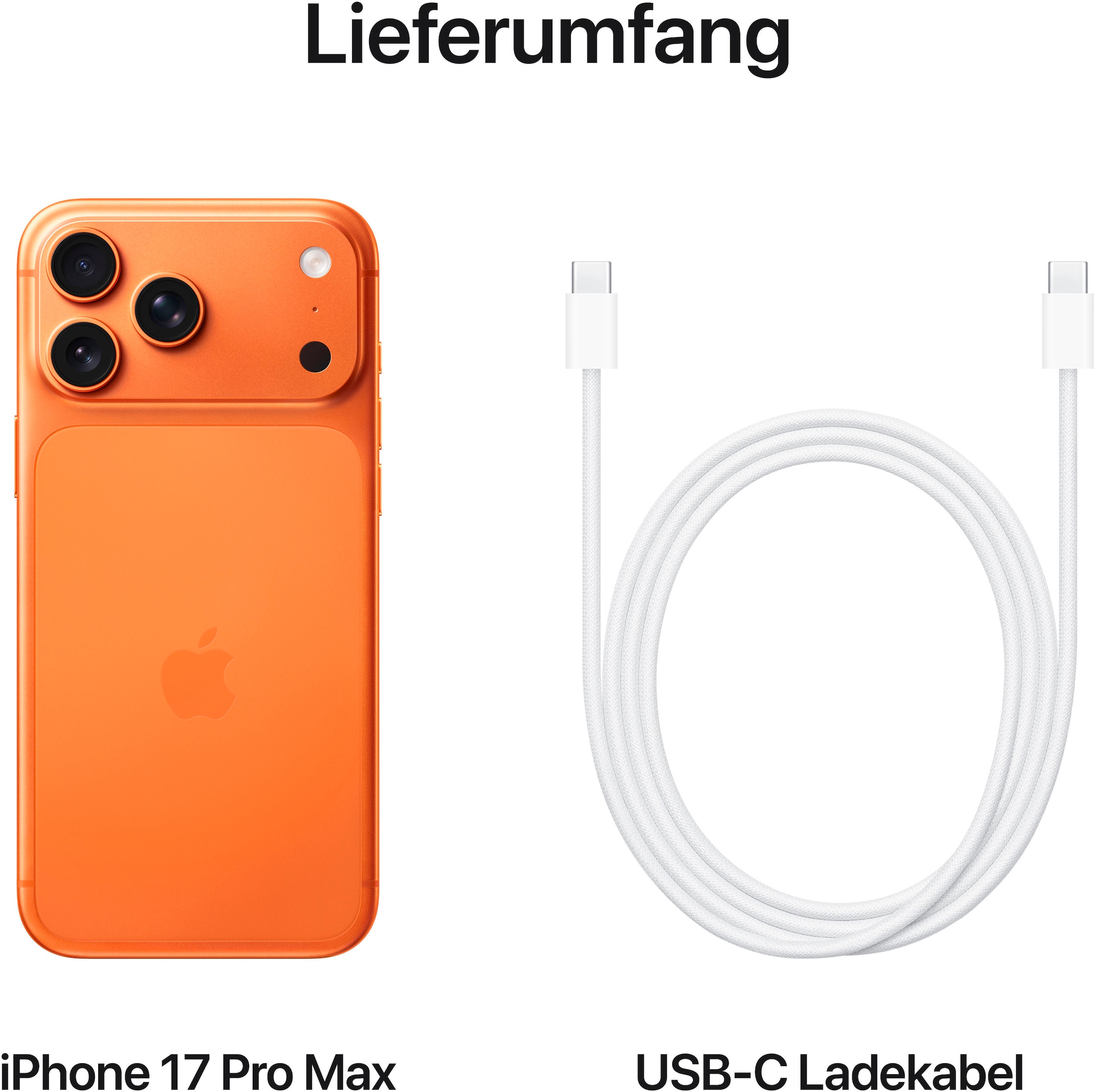 Apple Smartphone »iPhone 17 Pro Max« Cosmic Orange