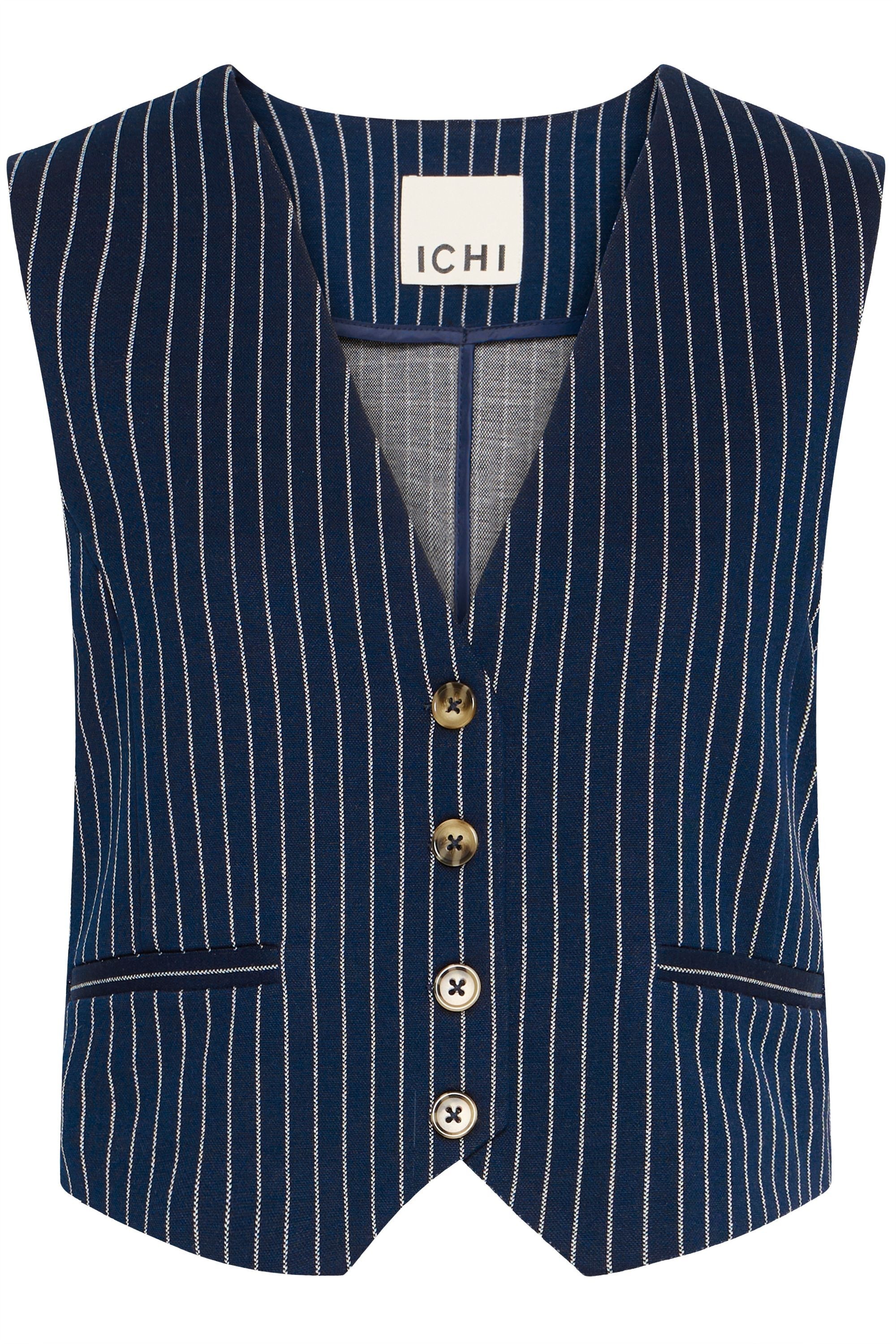 Ichi Kurzweste »Kurzweste IXKATE PINSTRIPED WA«, (1 tlg.)