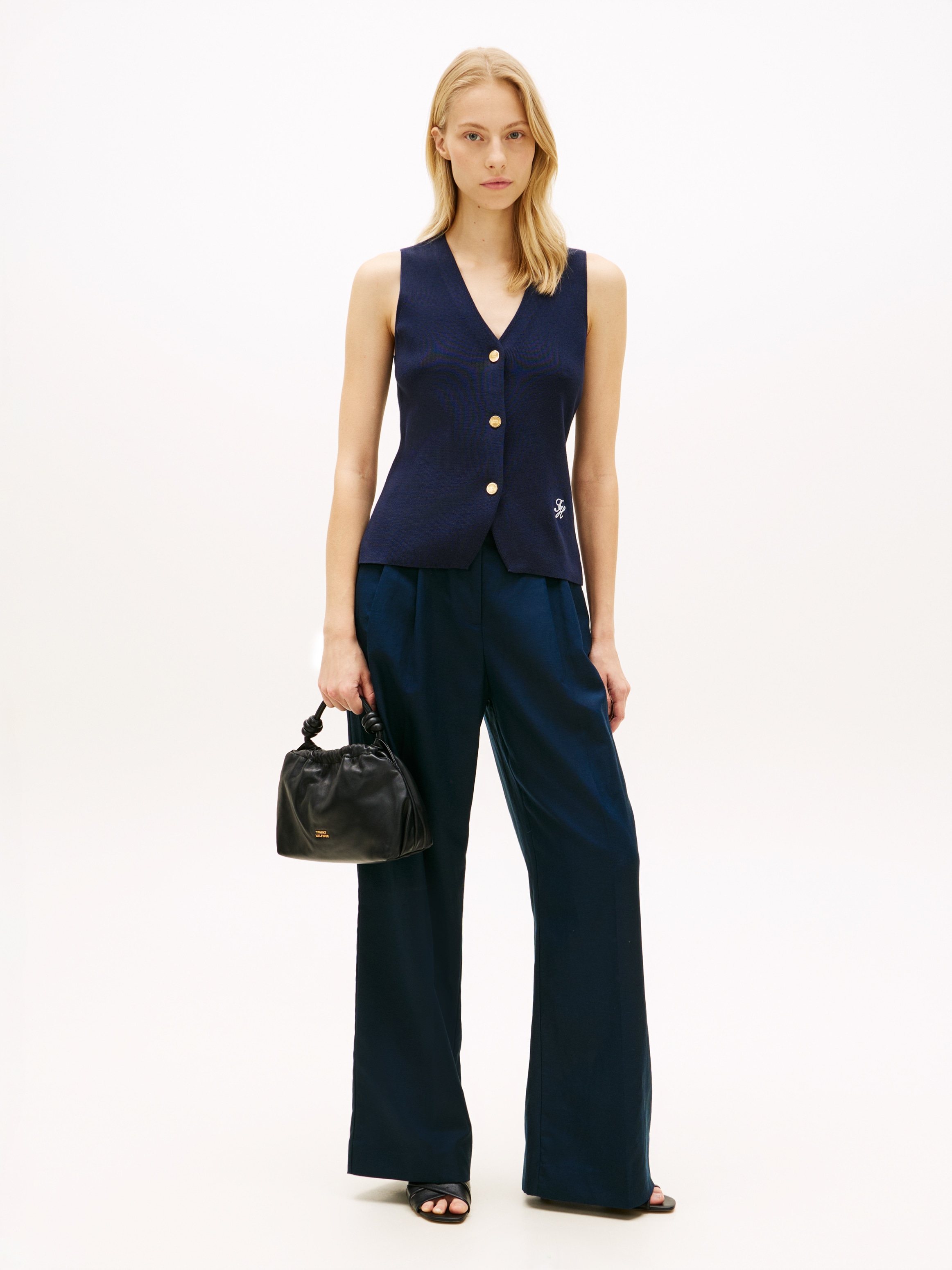 Tommy Hilfiger Umhängetasche »TH SOFT LEATHER MED CROSSOVER« Damen Schultertasch, Handtasche, Tragetasche mit Logoschriftzug