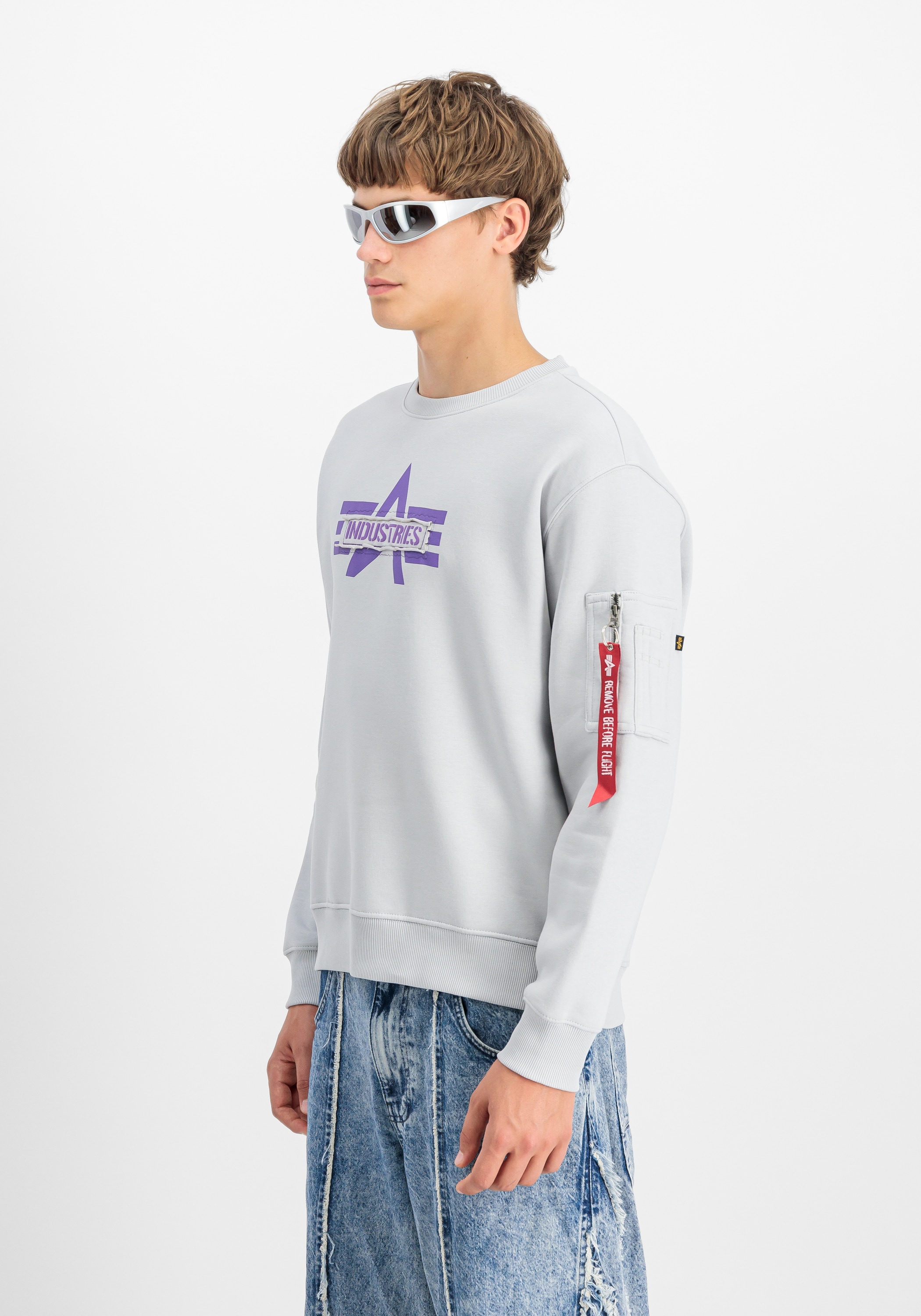 Alpha Industries Sweater »Alpha Industries Men - Sweatshirts Logo Edge Sweatshirt«
