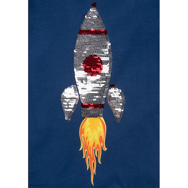 KIDSWORLD Langarmshirt »Rakete aus Wendepailletten« im OTTO Online Shop