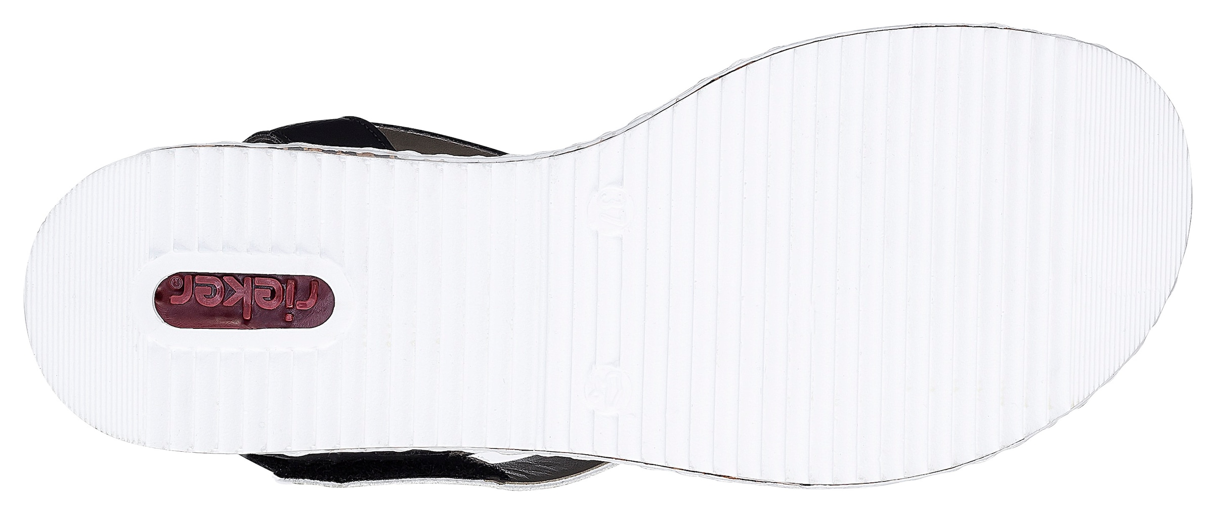 Rieker Riemchensandale, Sommerschuh, Sandalette, Keilabsatz, im modernen Look