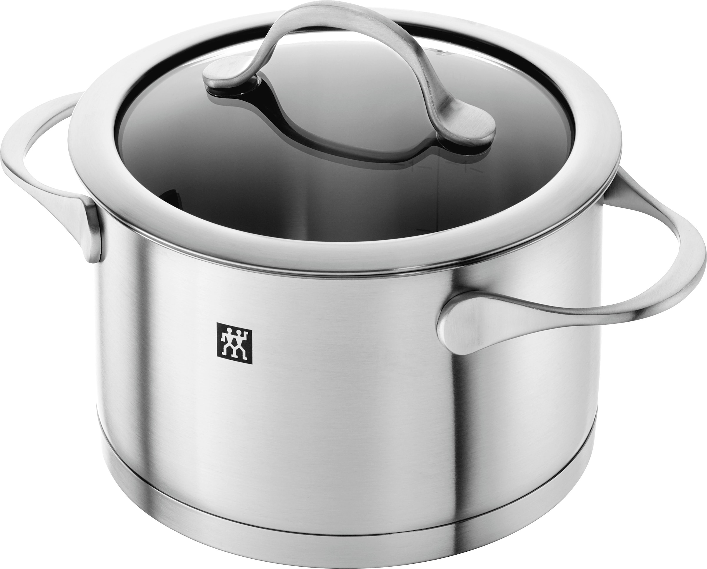 Zwilling Topf-Set »Essence«, Edelstahl 18/10, (Set, 9 tlg., je 1 Kochtopf Ø 16/20/24 cm, 1 Bratentopf Ø 20 cm, 1 Stieltopf Ø 16 cm), Induktion