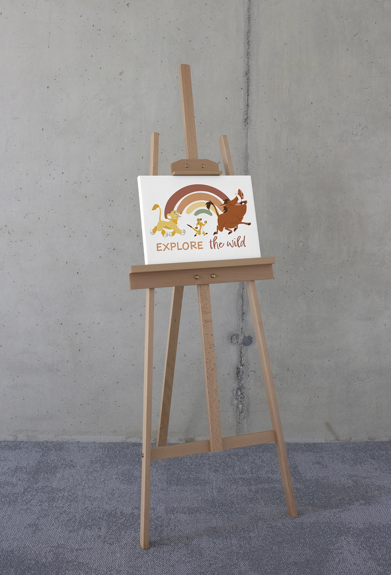 Komar Leinwandbild »Disney The Lion King Explore the Wild«, Disney, (1 St.), 30 x 40 cm (Breite x Höhe) - Kinderzimmer, Dekoration