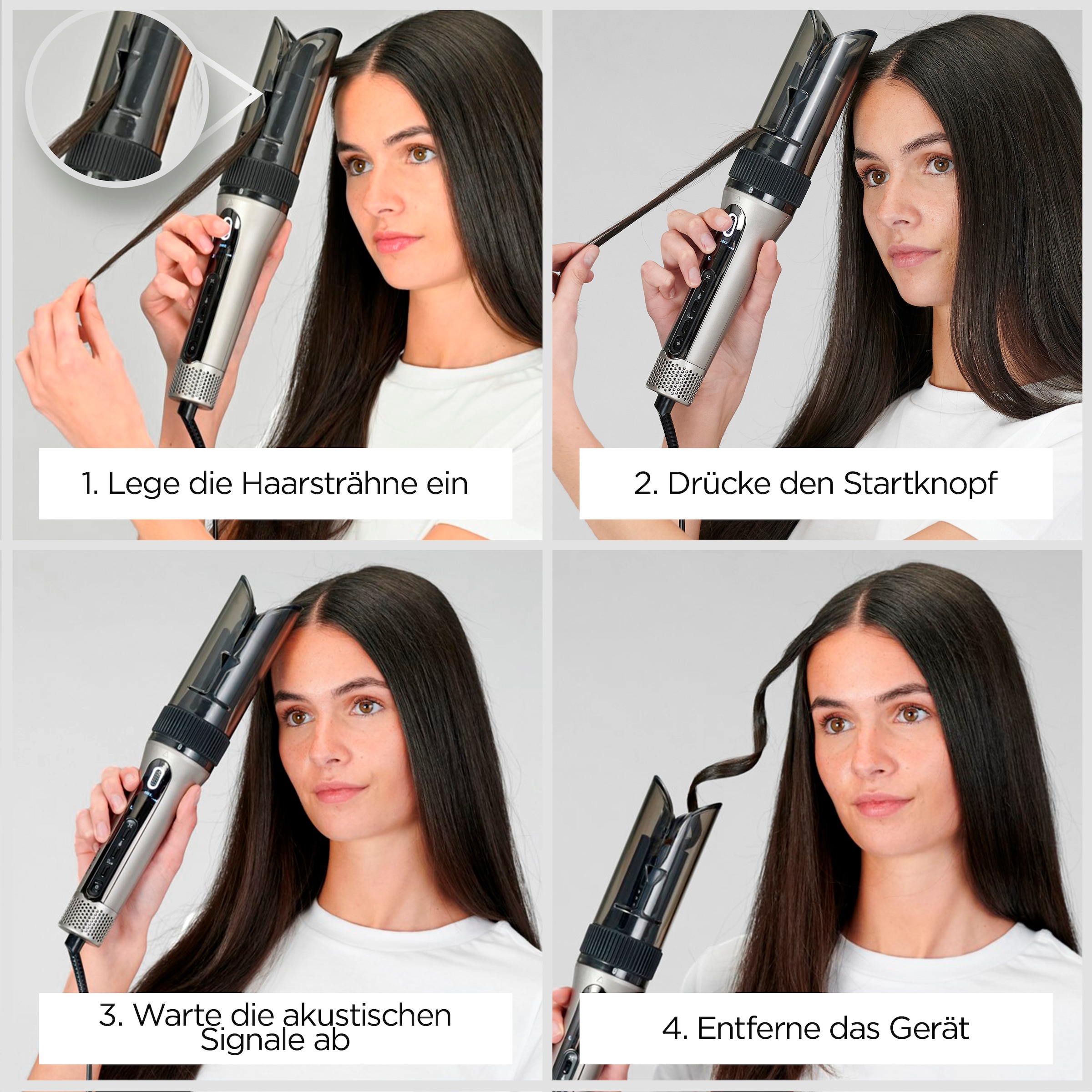BaByliss Lockenstab »Style Secret Air Auto-Curler mit Heißluft, Lockenstab, C6688E« Keramik-Beschichtung Lockenstab automatisch für Locken und Blow-Out, Ohne Hitzeschäden
