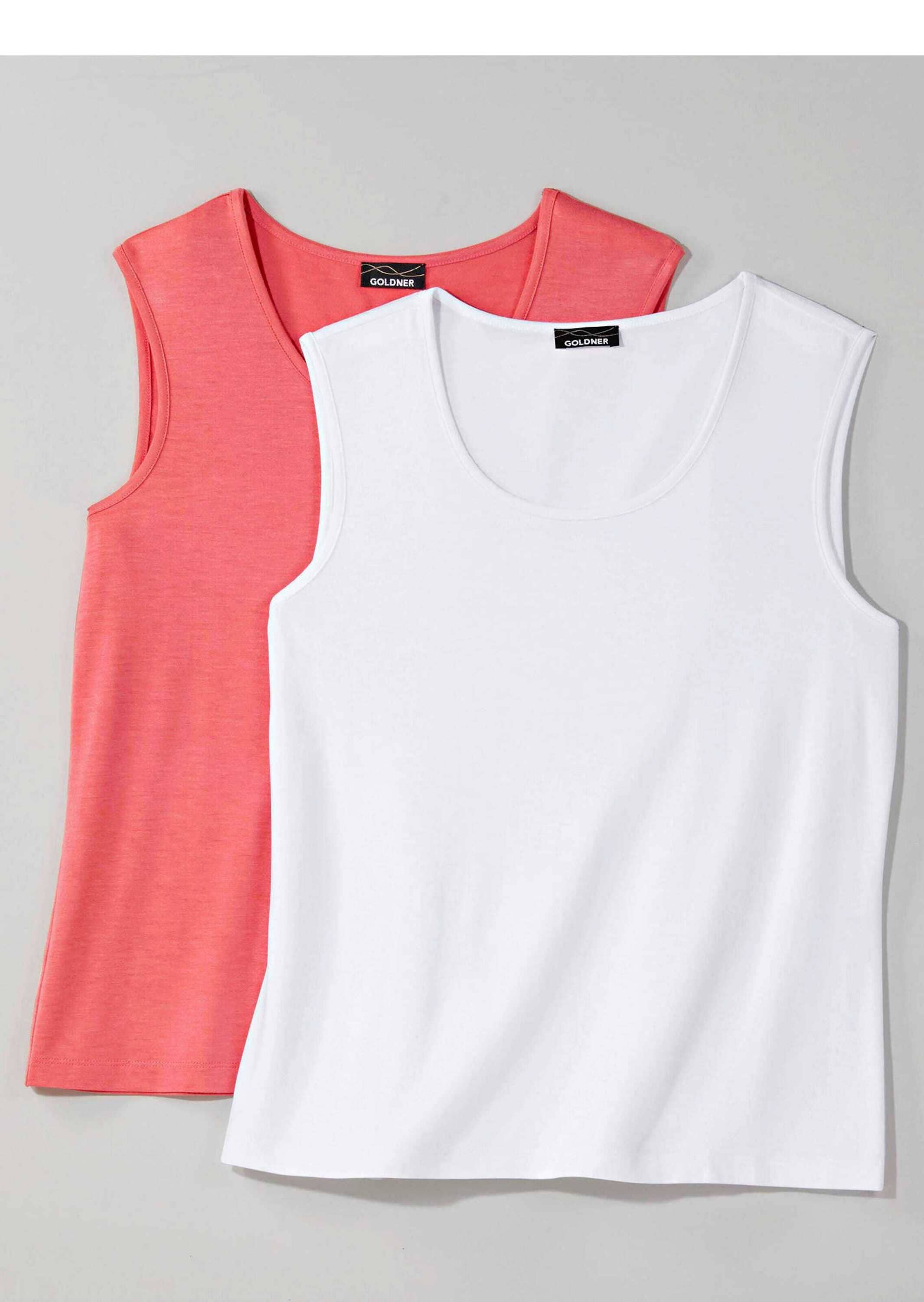 GOLDNER Trägertop »Kurzgröße Doppelpack aus weichem Viskose-Jersey« Sonstige