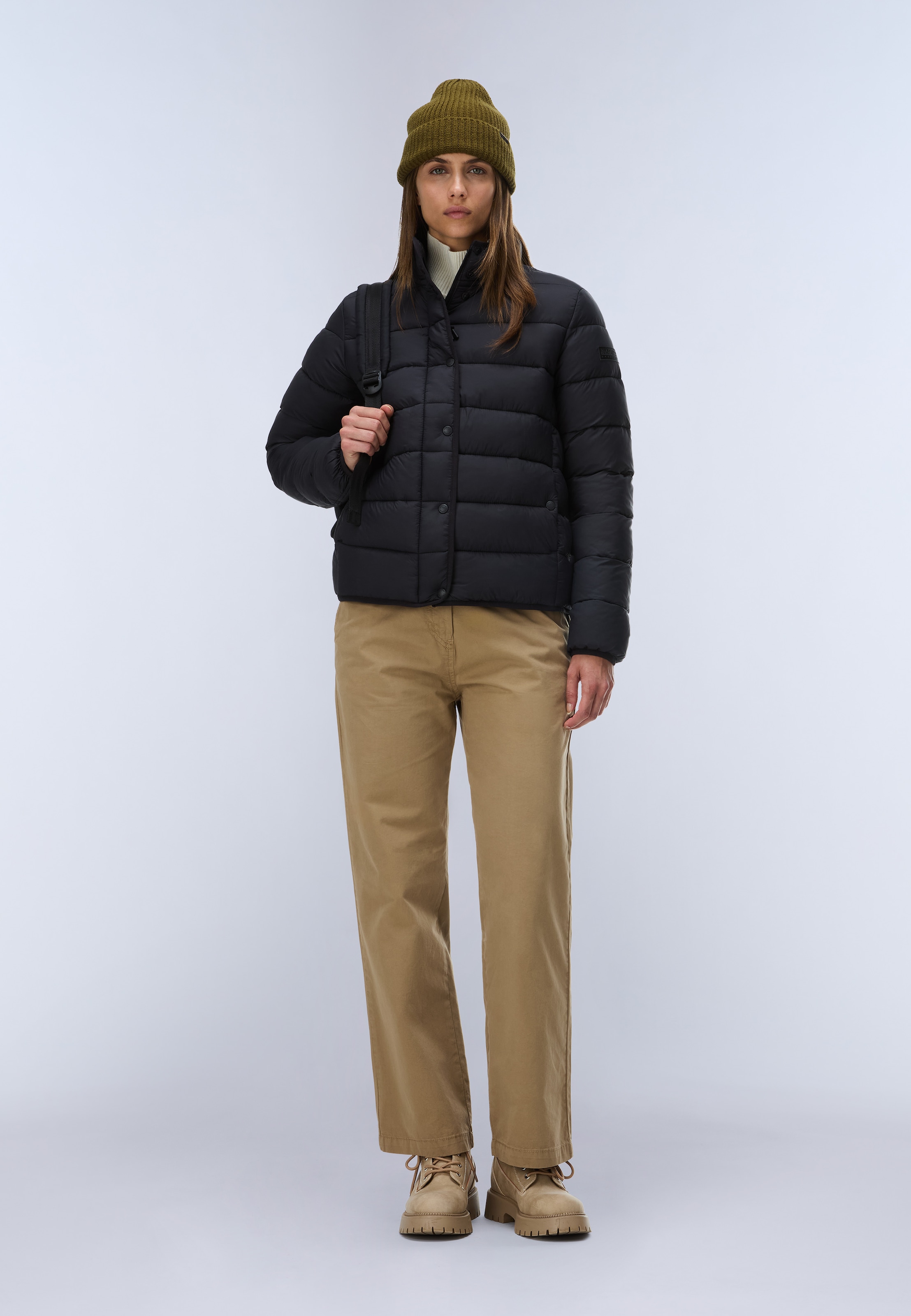 Napapijri Steppjacke »A-AERINS STND W BLACK BEAUTY« aus Polyamid, auch in großen Größen