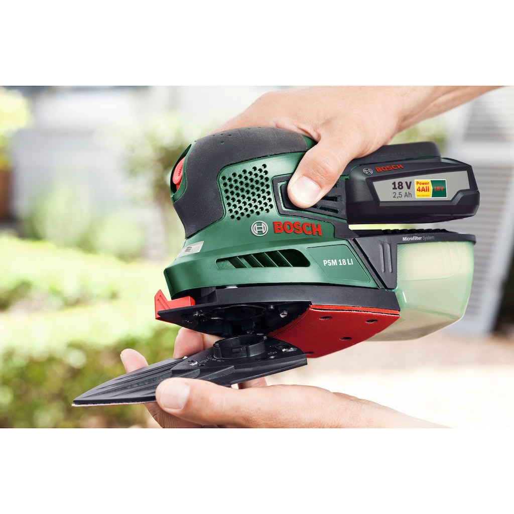 Bosch Home & Garden Akku-Multischleifer »PSM 18 LI«