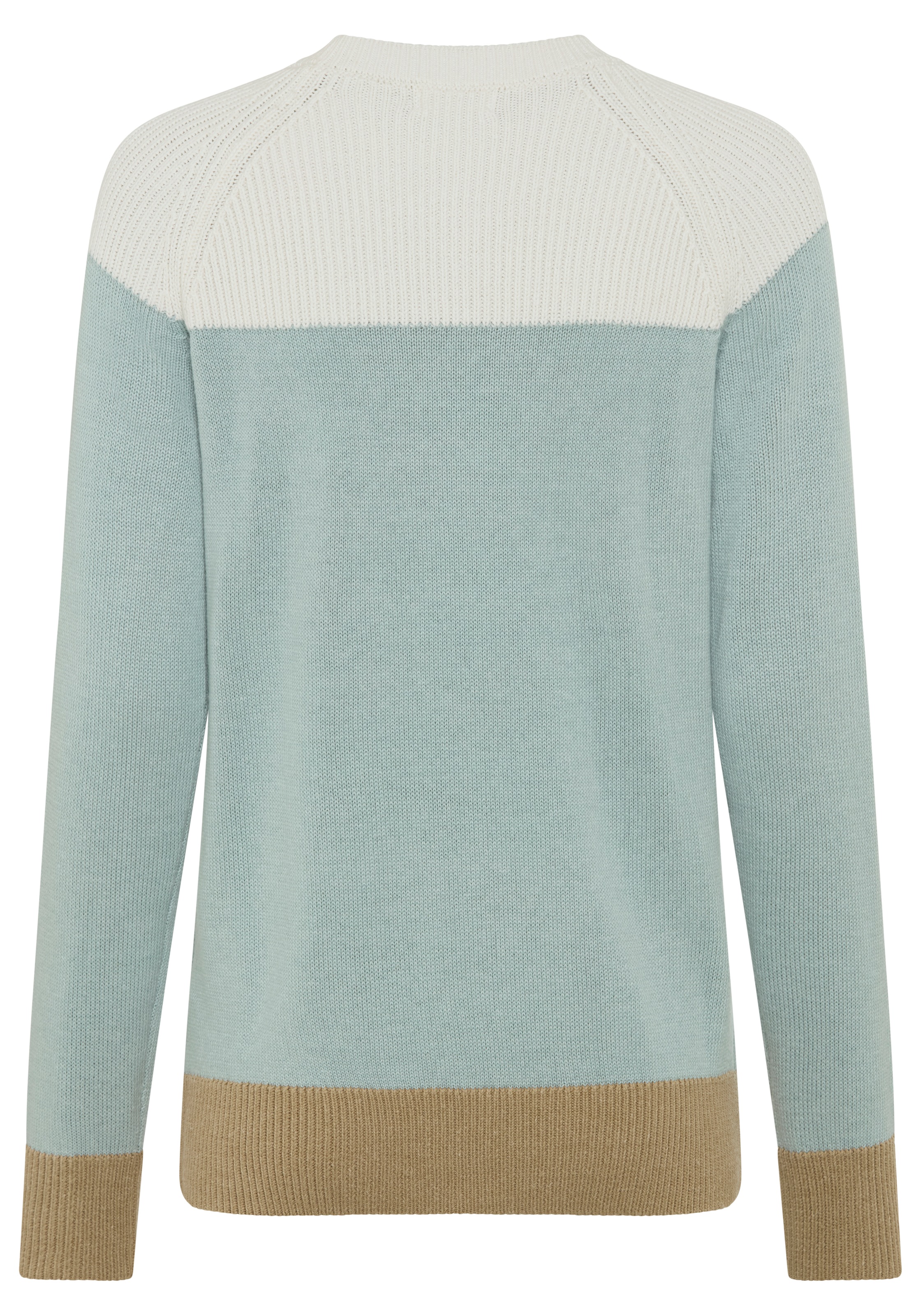 Boysen's Strickpullover in modischem Strick-Mix und Streifendesign