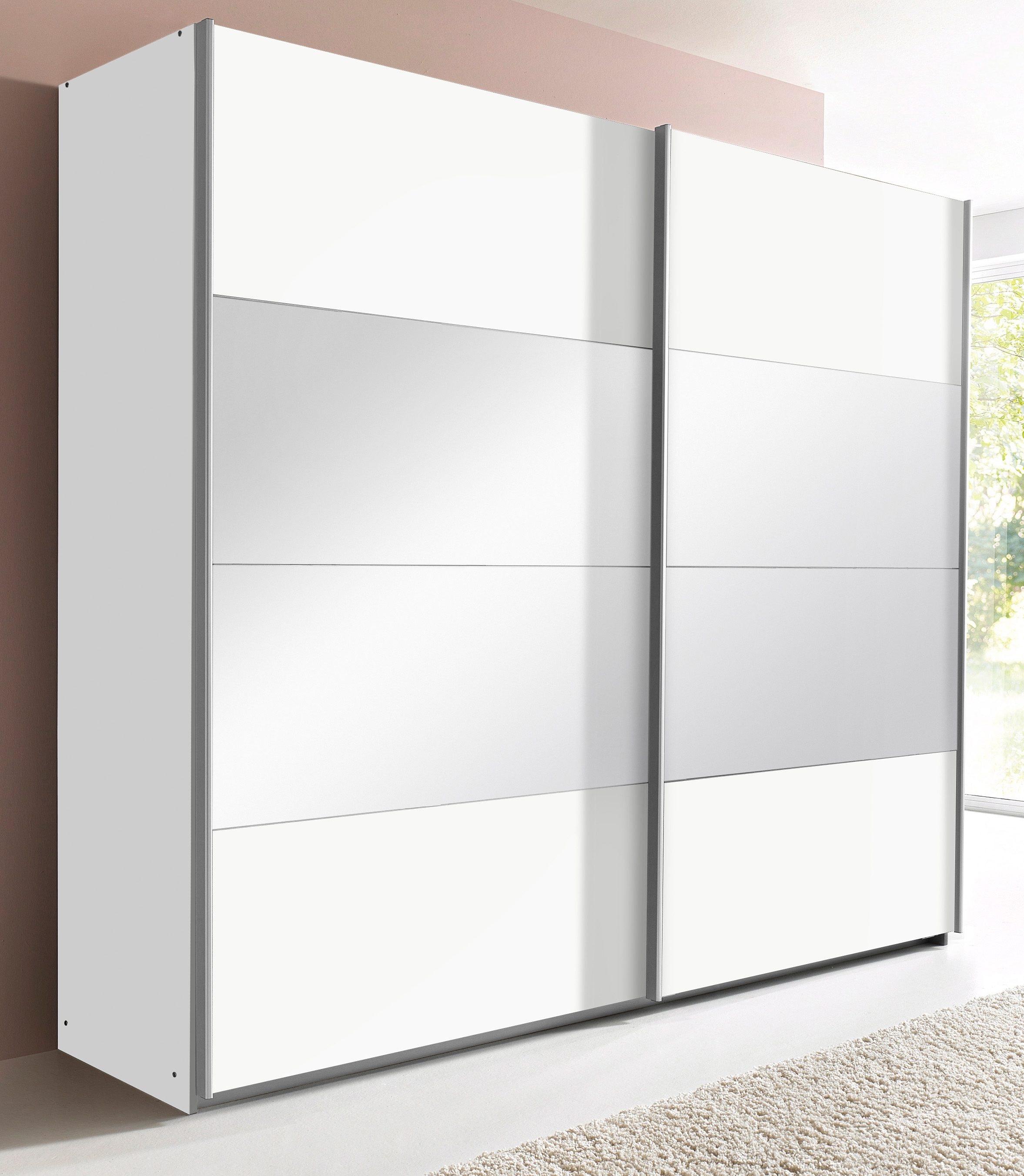 rauch Schwebetürenschrank »Quadra«, mit Spiegelelementen
