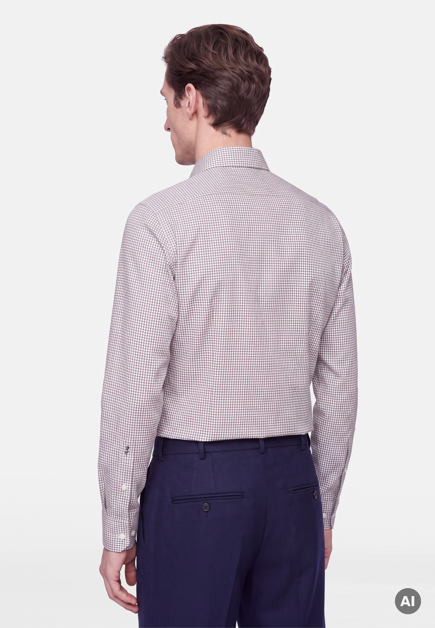 seidensticker Businesshemd »Schwarze Rose« Shaped 1/1 Button-Down-Kragen Karo