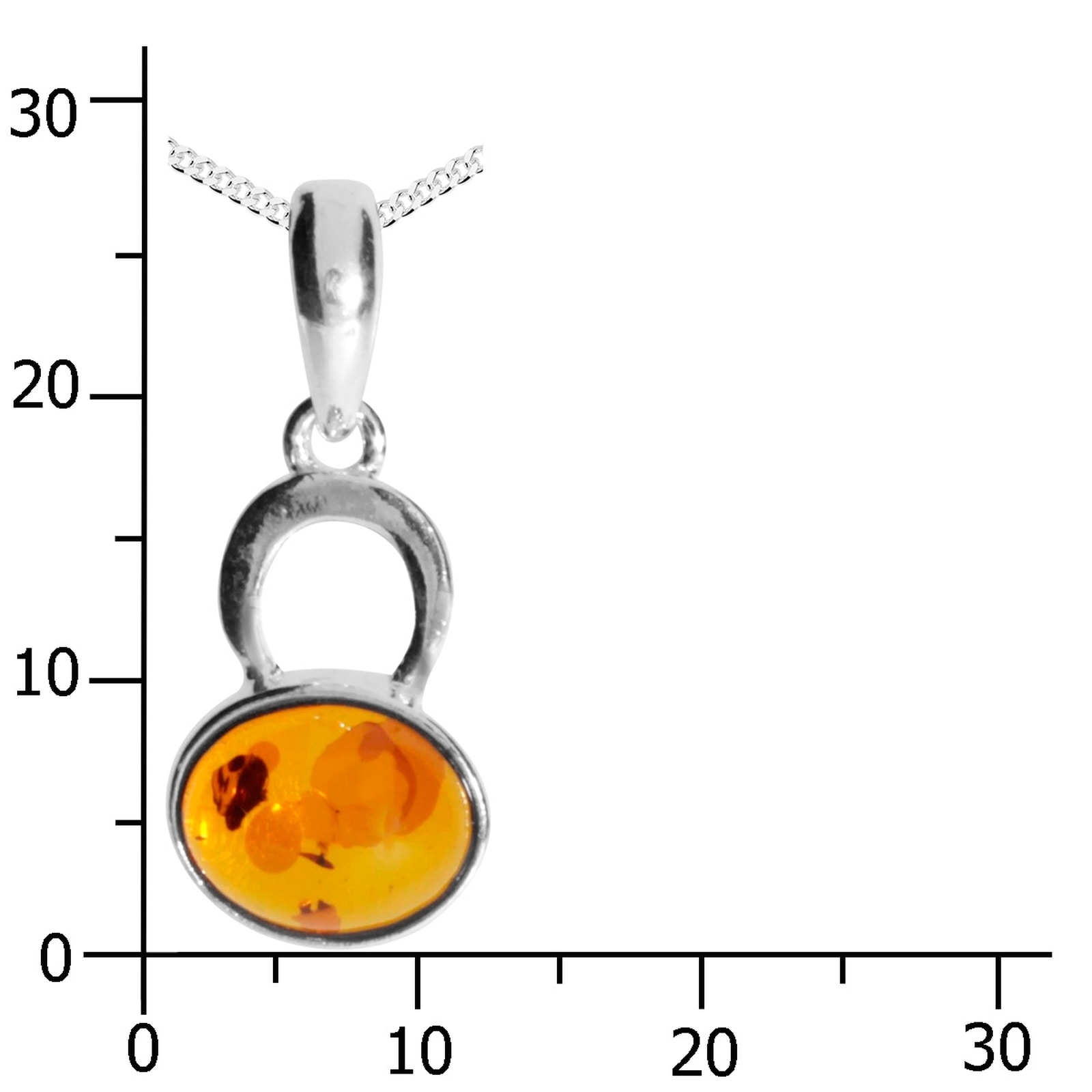 OSTSEE-SCHMUCK Kette mit Anhänger »- Hedda - Silber 925/000 - Bernstein«