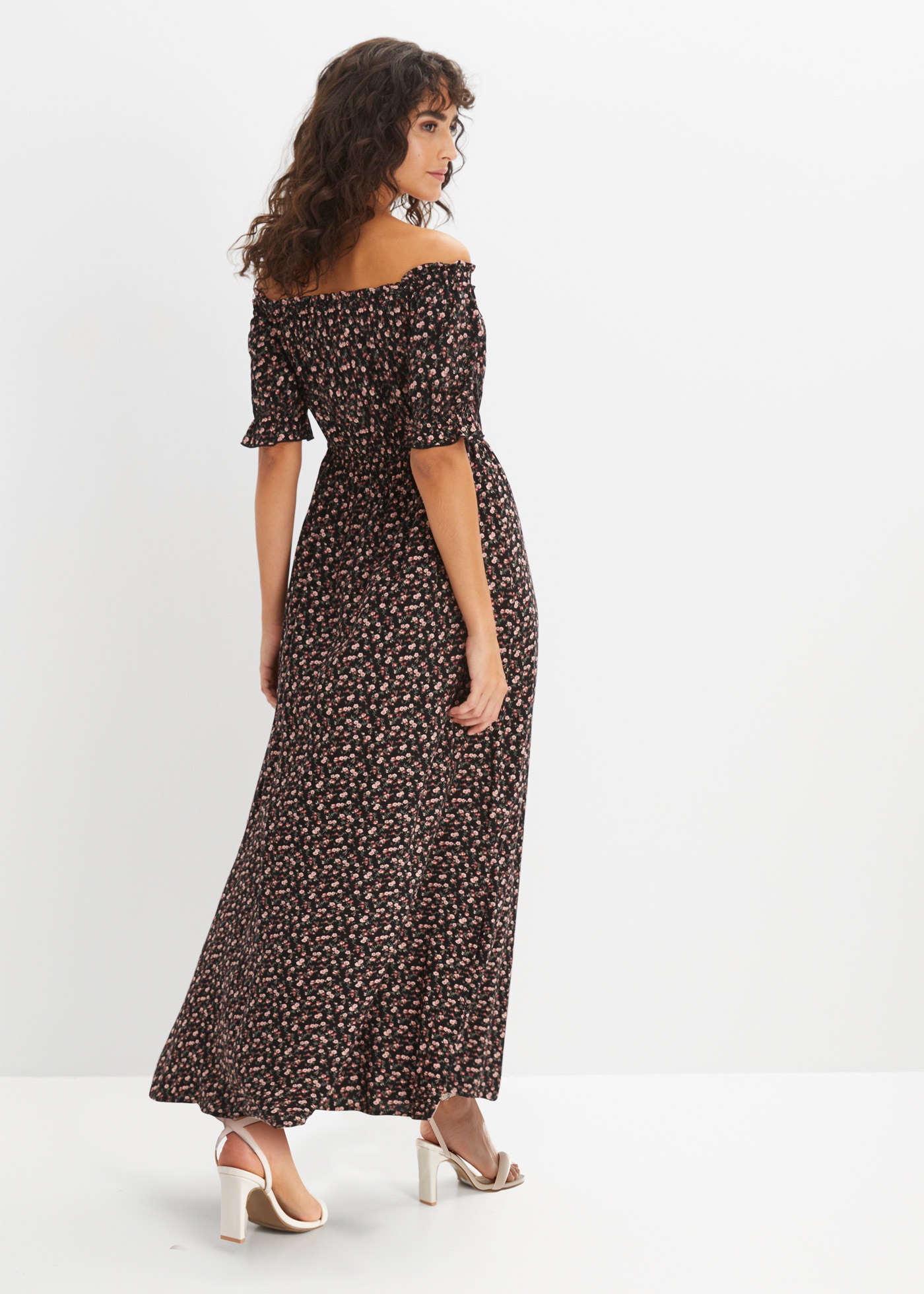 bonprix Maxikleid »Maxikleid aus reiner Viskose« Maxikleid aus reiner Viskose