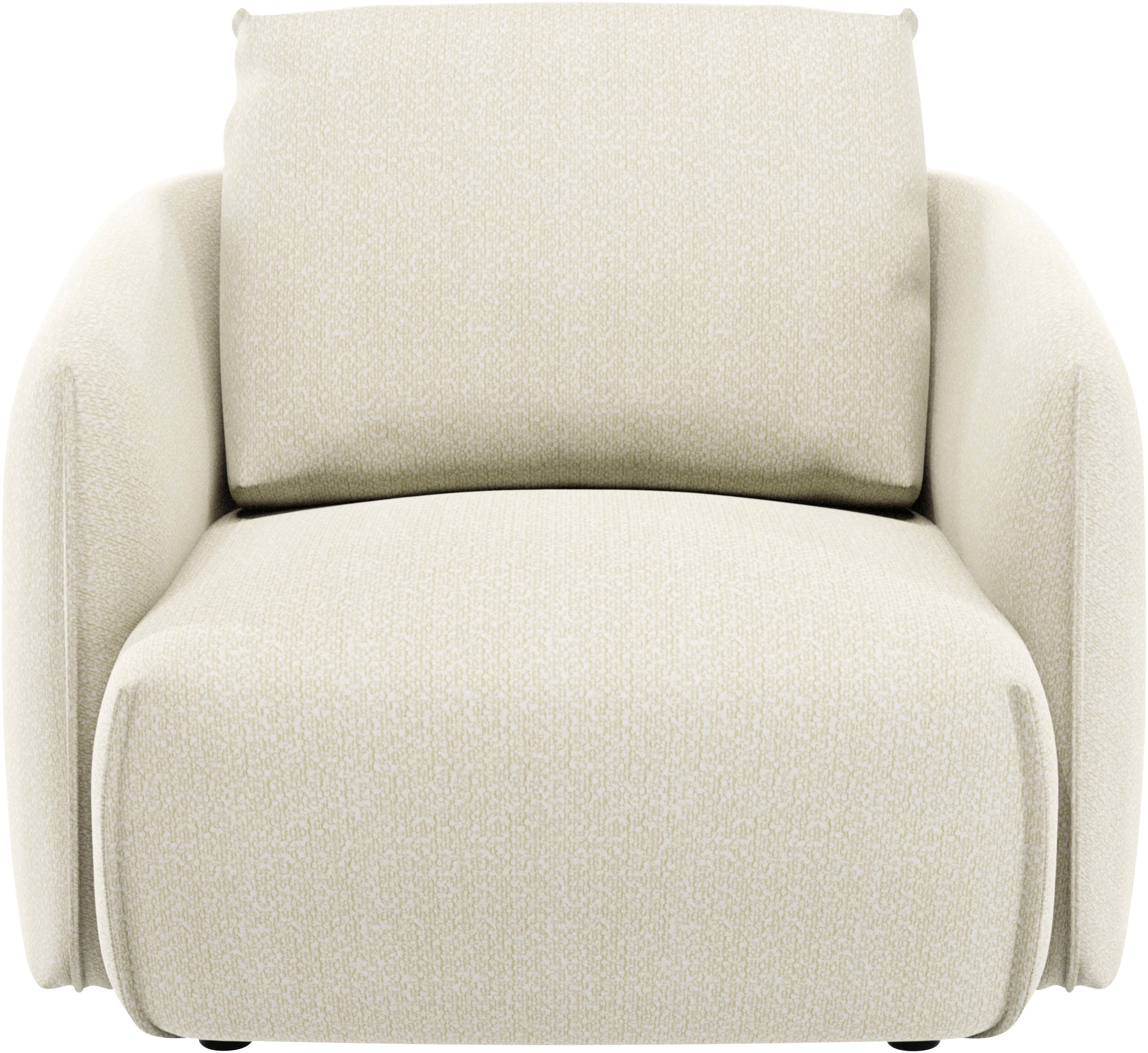Guido Maria Kretschmer Home&Living Sessel »Shawn, Loungesessel, Designsessel mit elegant geschwungen Armlehnen«, organische Form, bequem, mit hochwertigem Bezug