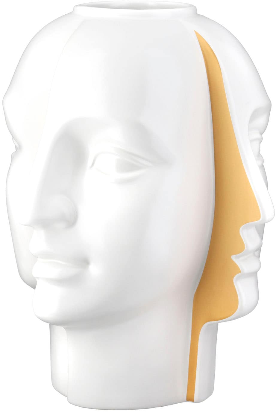 GILDE Tischvase »Vase Gesicht Facial weiß H. 28 cm«, (1 St.)