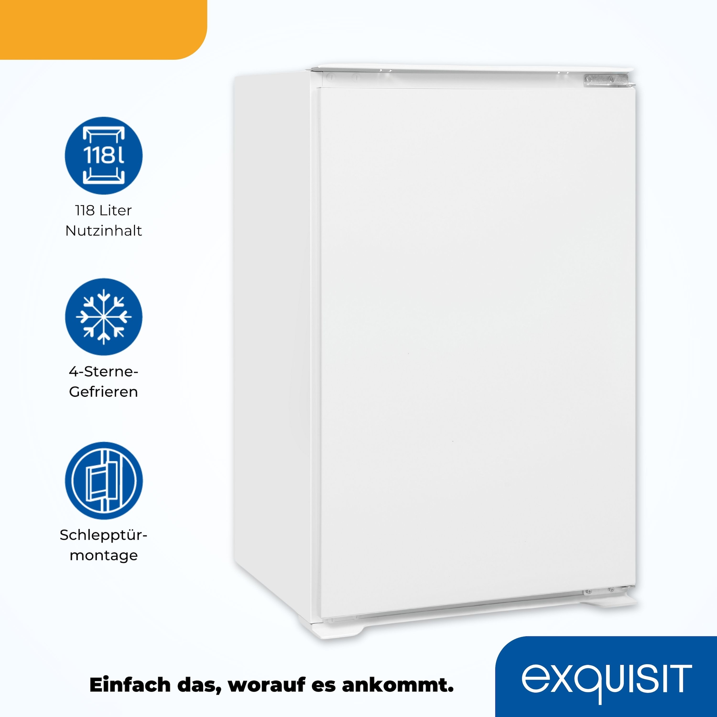 exquisit Einbaukühlschrank »EKS131-4-E-040E«
