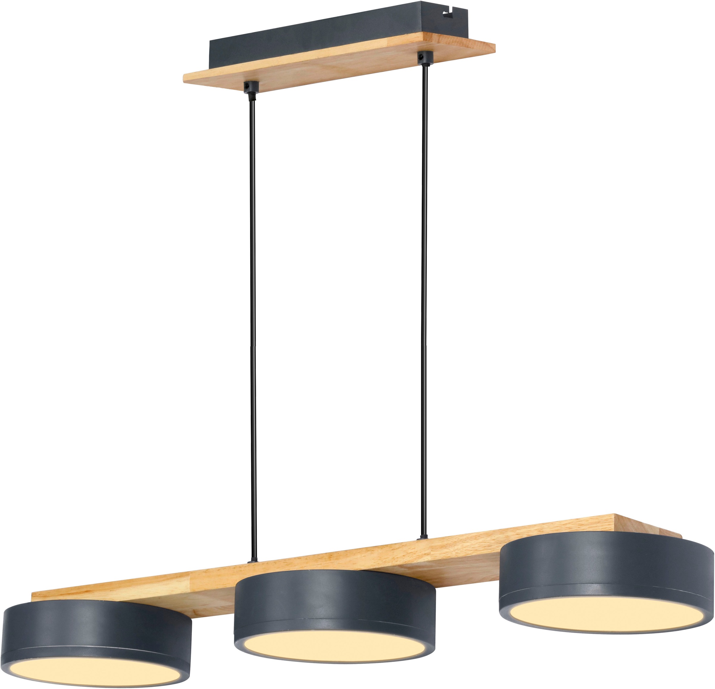 andas LED Pendelleuchte »Fjälla«, 3 flammig, Leuchtmittel LED-Board | LED fest integriert, Dimmbar, 3-stufen schaltbar, Dimmbar über Wandschalter