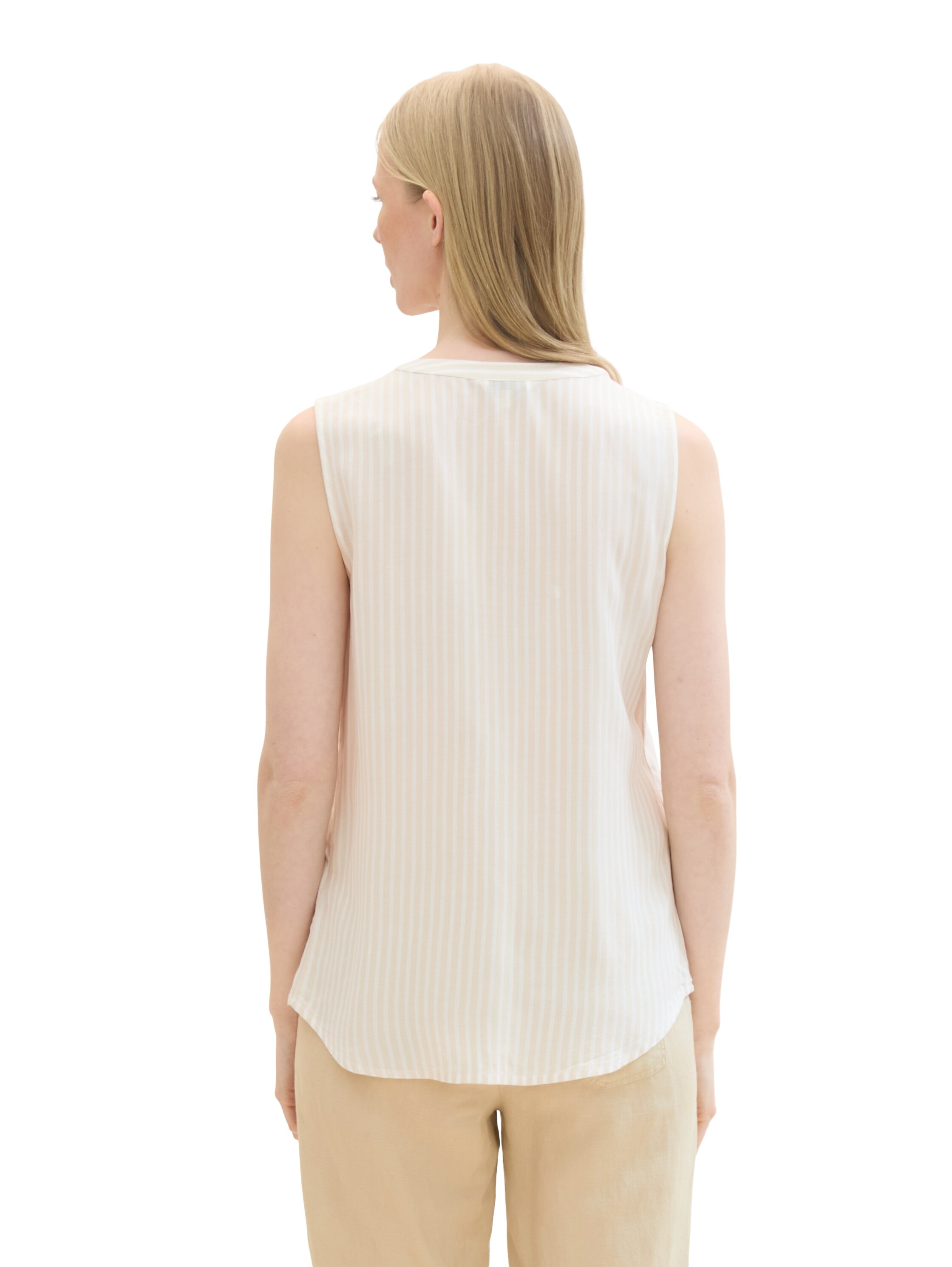 TOM TAILOR Blusenshirt, gestreift mit aufgesetzten Brusttaschen